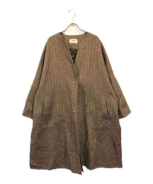 【美品】Ron Herman別注ebure（エブール）コート　ブラウン36 中古・古着通販】ebure (エブール) Ron Herman (ロンハーマン) 別注