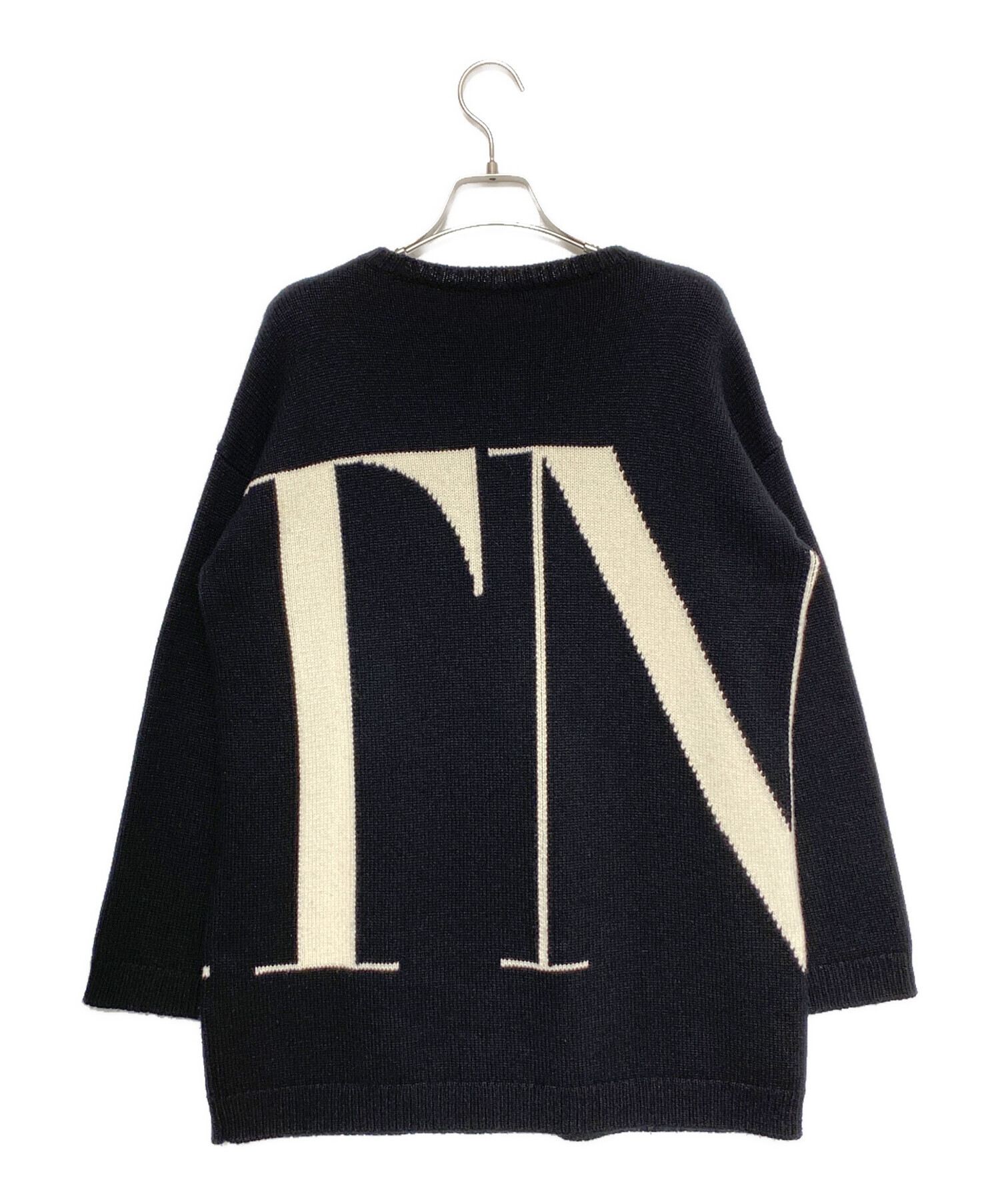 VALENTINO ロゴニット 美品ヴァレンティノVALENTINO VロゴニットL 
