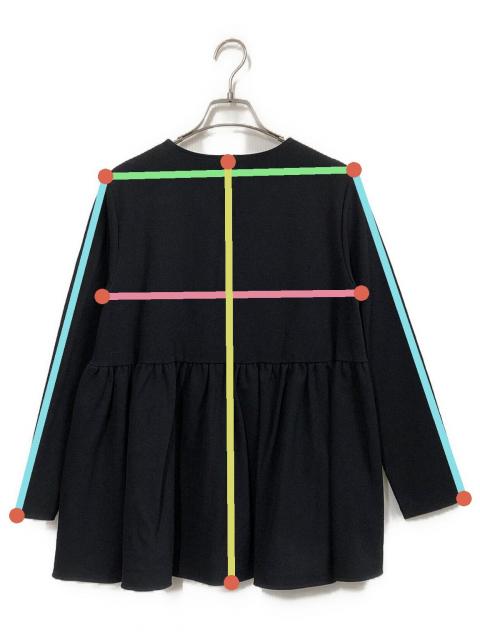 中古・古着通販】YORI (ヨリ) ソフト裏起毛フリルブラウス ネイビー 中古・古着通販】YORI (ヨリ) ソフト裏起毛フリルブラウス ネイビー