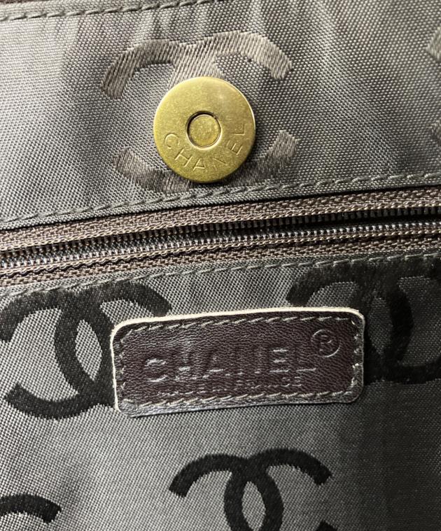 中古・古着通販】CHANEL (シャネル) スエードトートバッグ ブラウン