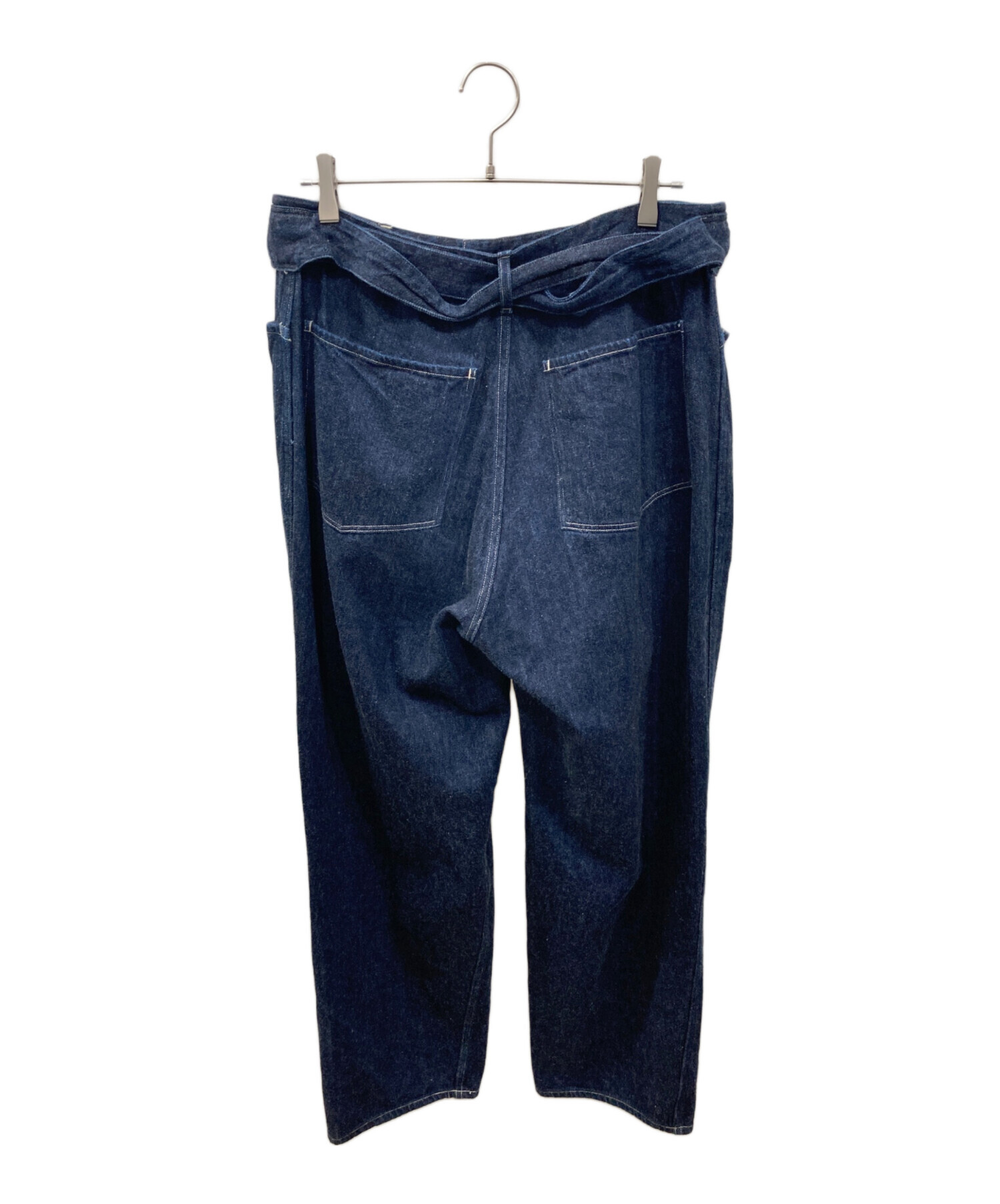 中古・古着通販】COMOLI (コモリ) デニム ベルテッドパンツ インディゴ 