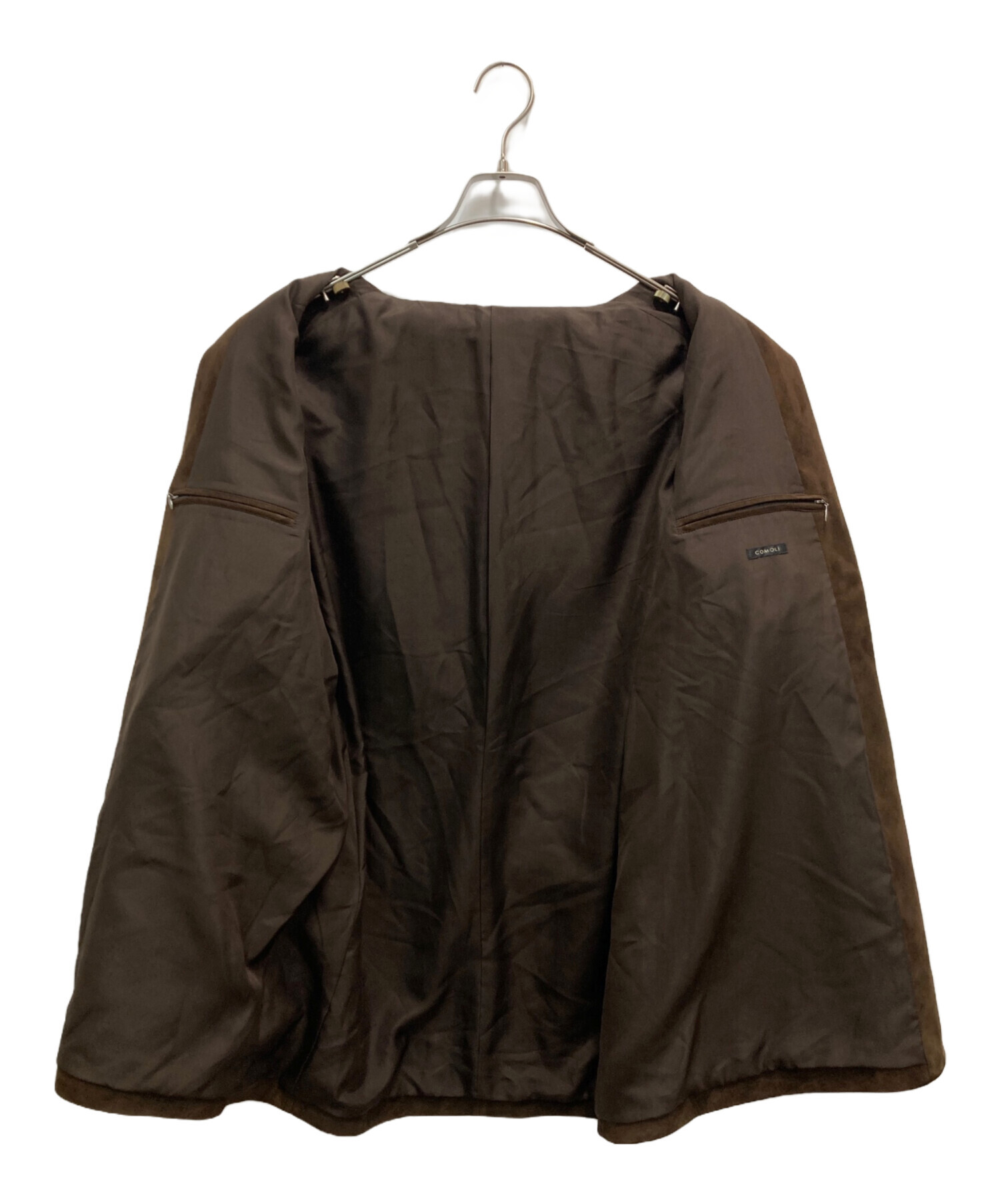 中古・古着通販】COMOLI (コモリ) スエード2Bジャケット ブラウン