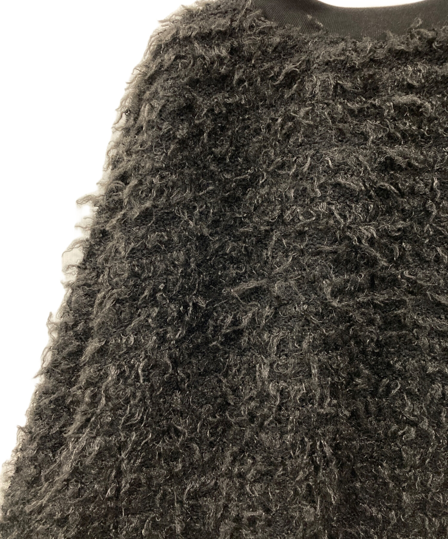 中古・古着通販】ALEGRE (アレグレ) シャギープルオーバー ブラック