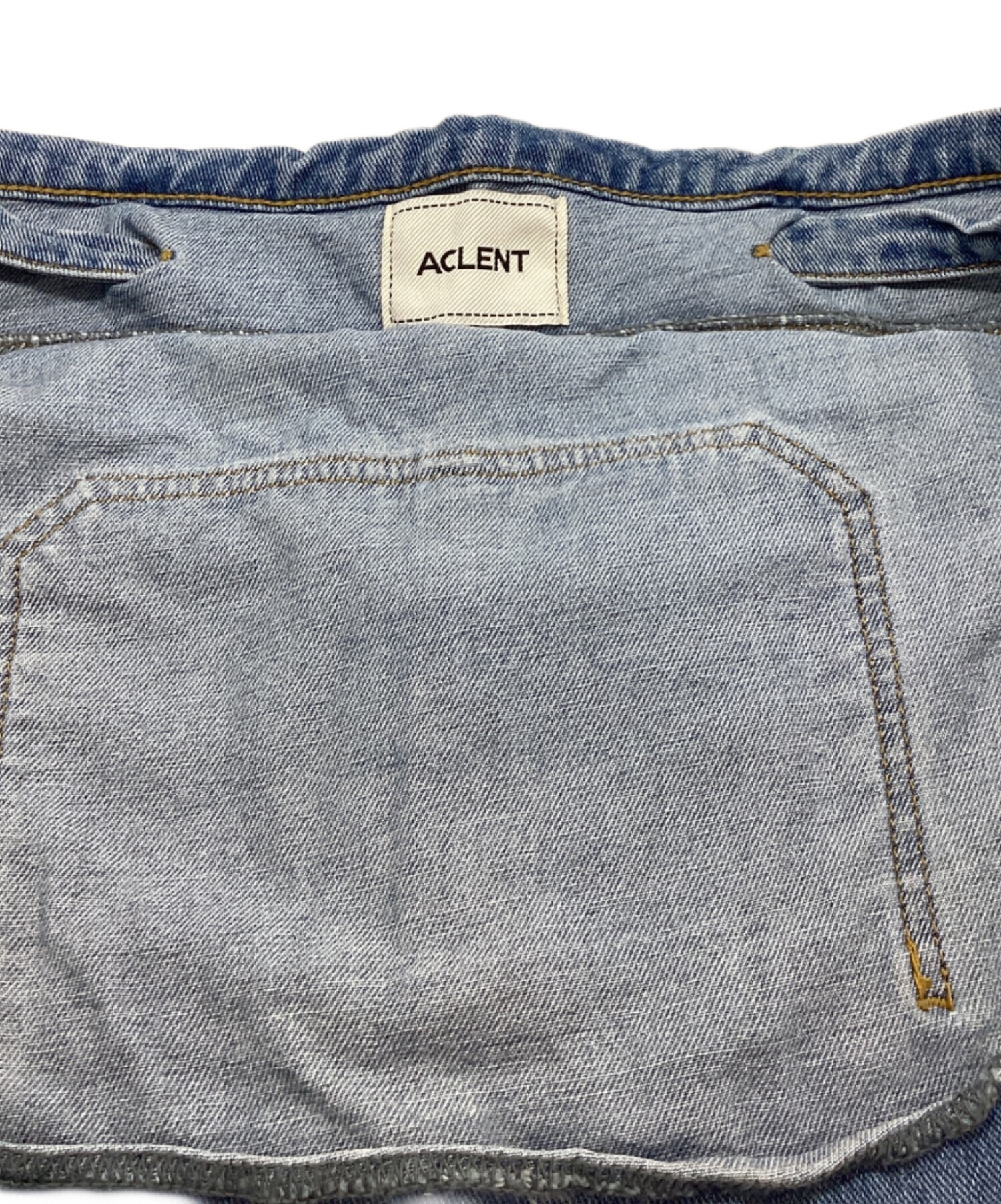 中古・古着通販】ACLENT (アクレント) デニムサロペットスカート 
