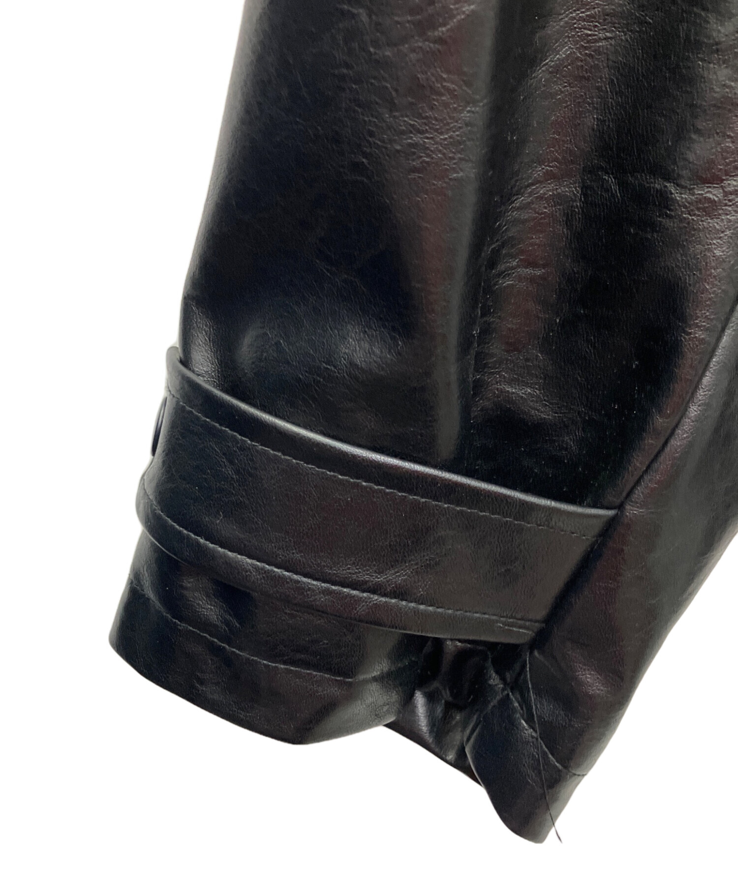 ⭐️未使用/ユナイテッドアローズ　フェイクファーブルゾン　レザー　ブラック 中古・古着通販】MARW UNITED ARROWS (マルゥ ユナイテッドアローズ