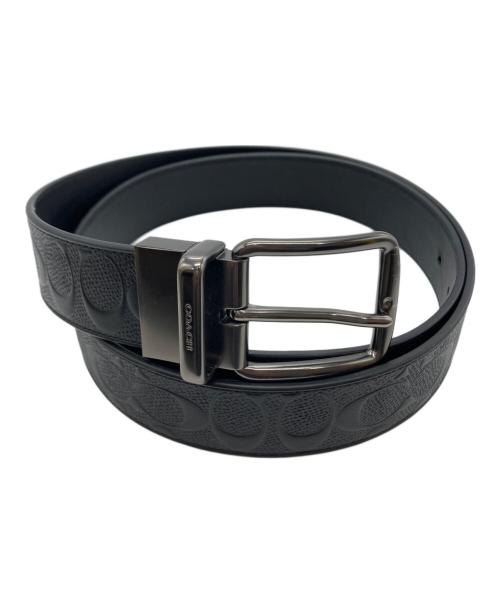 中古・古着通販】COACH (コーチ) シグネチャーレザーベルト ブラック