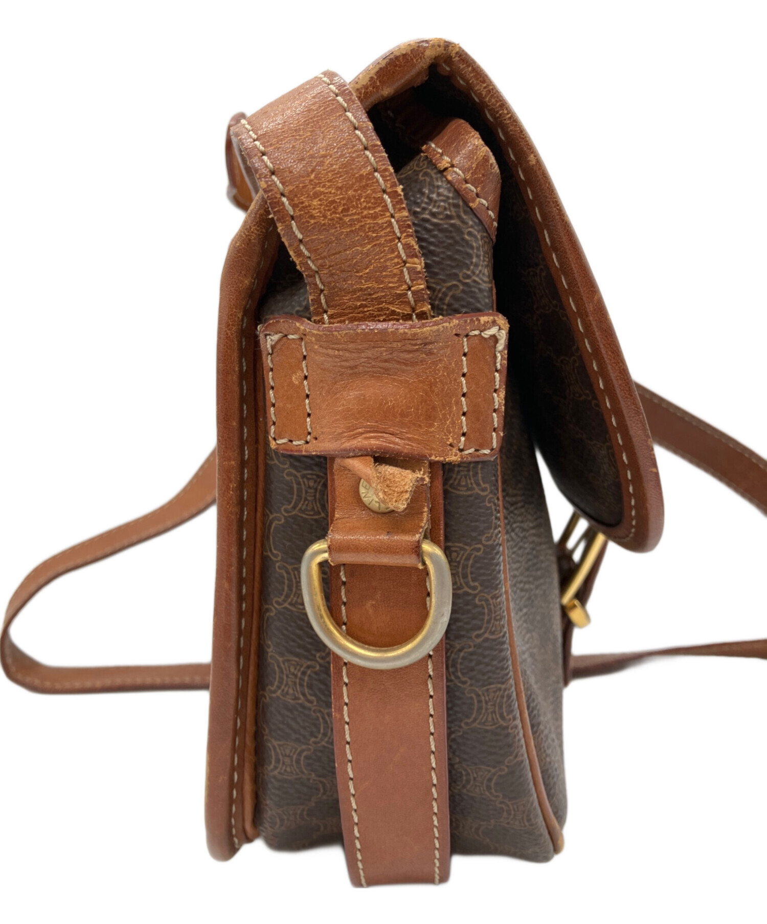 中古・古着通販】CELINE (セリーヌ) マカダム柄ショルダーバッグ