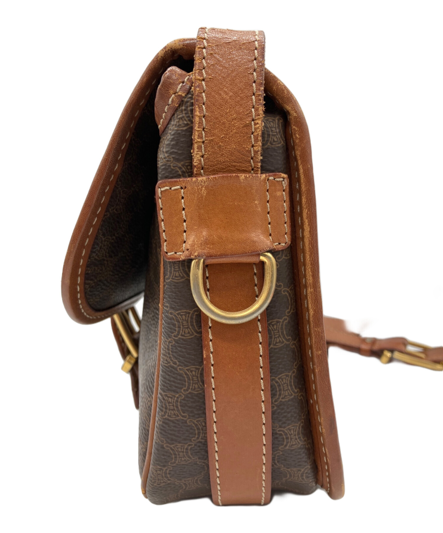 中古・古着通販】CELINE (セリーヌ) マカダム柄ショルダーバッグ