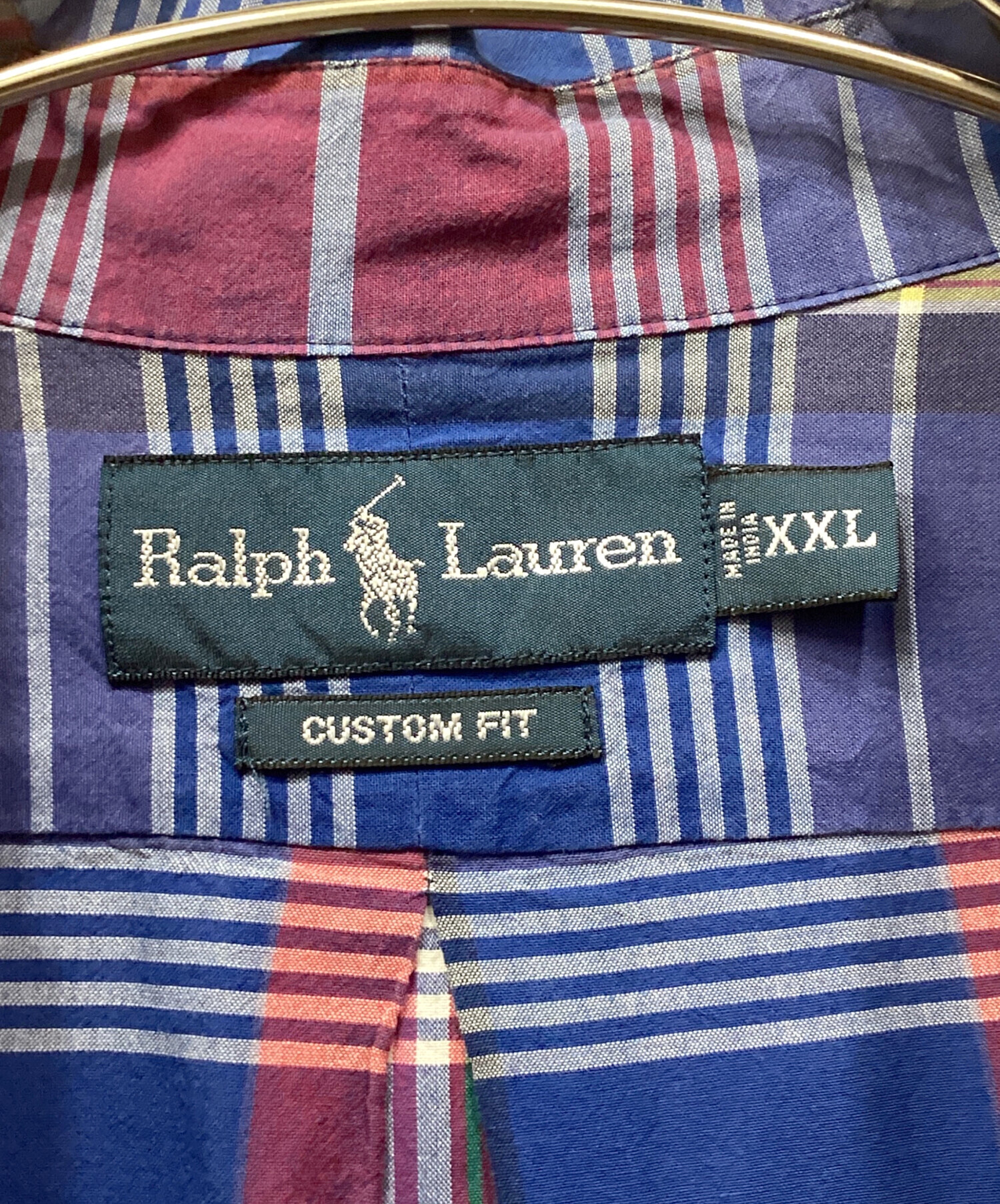未使用級✨ポロ ラルフローレン マドラスチェックシャツ XXL 現行　QR 中古・古着通販】RALPH LAUREN (ラルフローレン) マドラスチェック