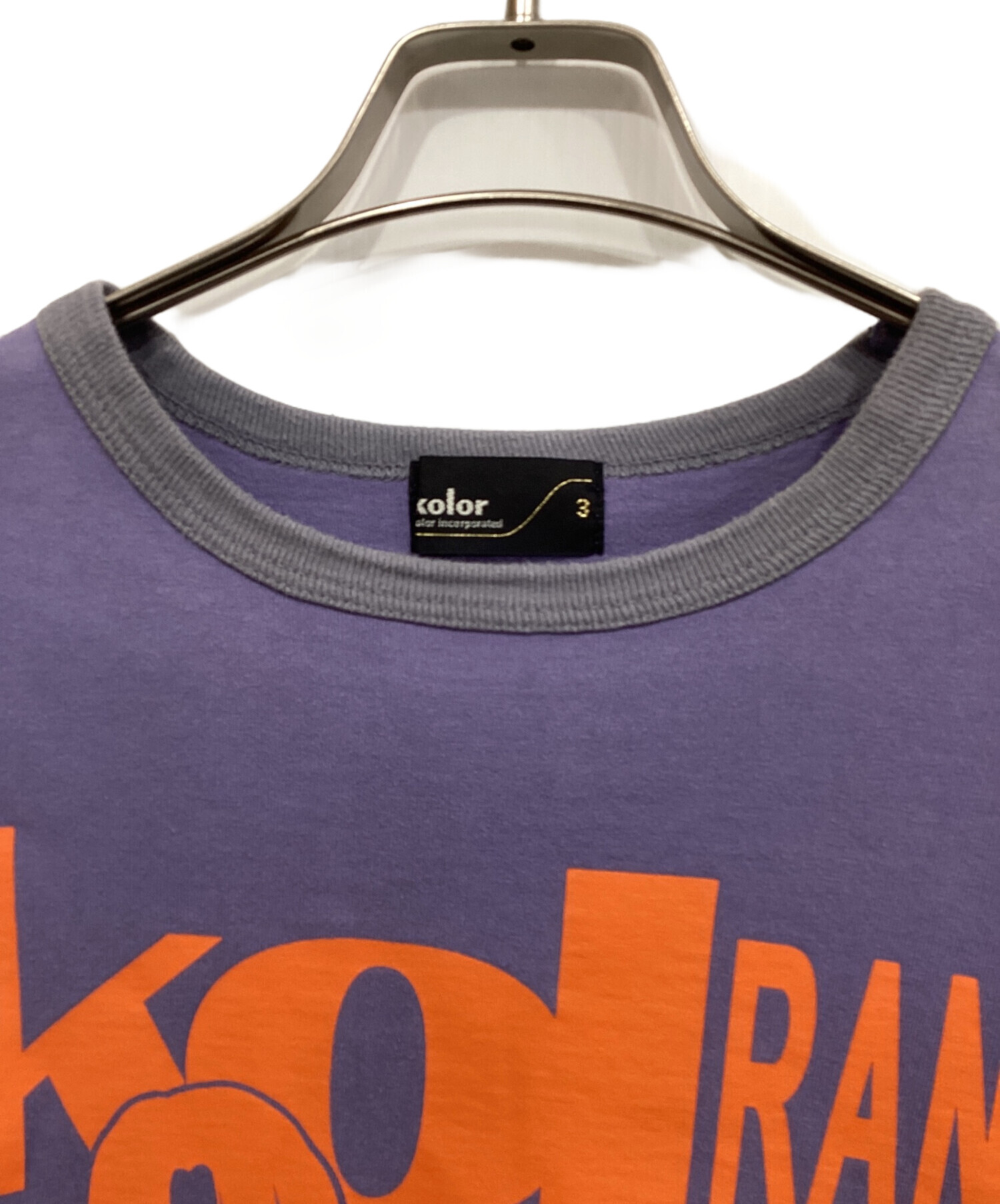中古・古着通販】KOLOR (カラー) 度詰めハード天竺プリントTシャツ