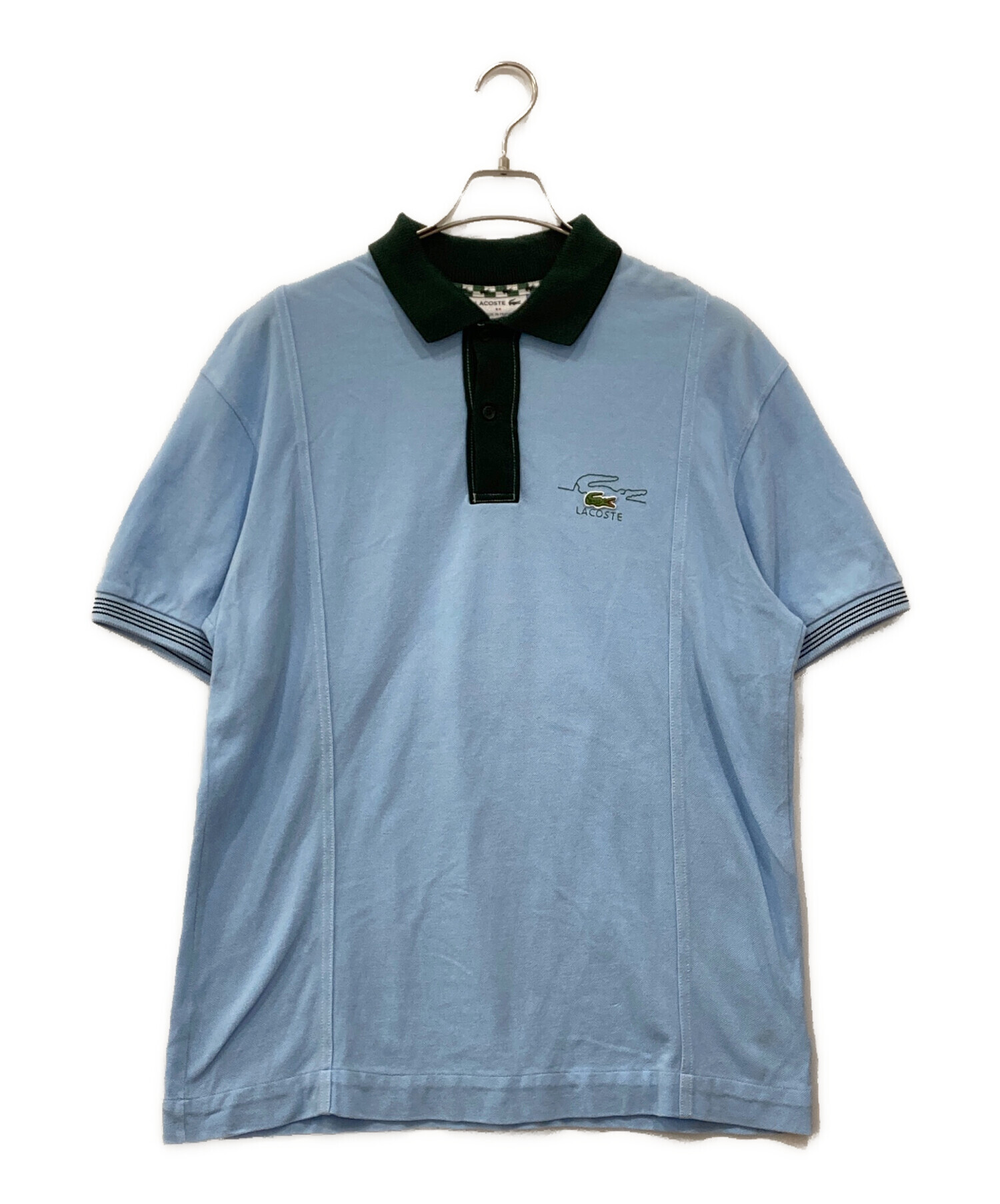 中古・古着通販】LACOSTE (ラコステ) ポロシャツ ブルー×グリーン