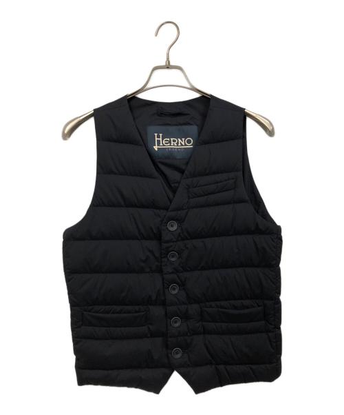 中古・古着通販】HERNO (ヘルノ) ダウンベスト ネイビー サイズ:44