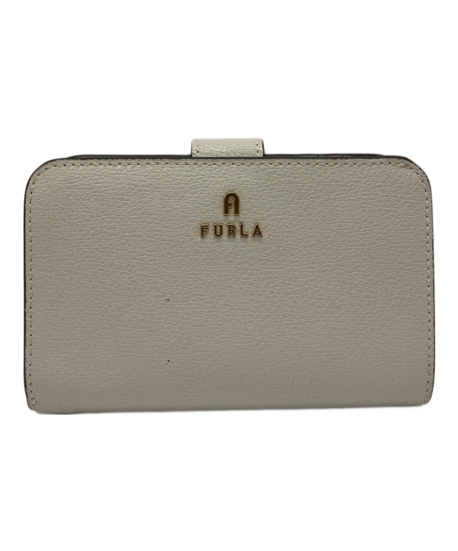 中古・古着通販】FURLA (フルラ) 2つ折り財布 グレージュ｜ブランド 