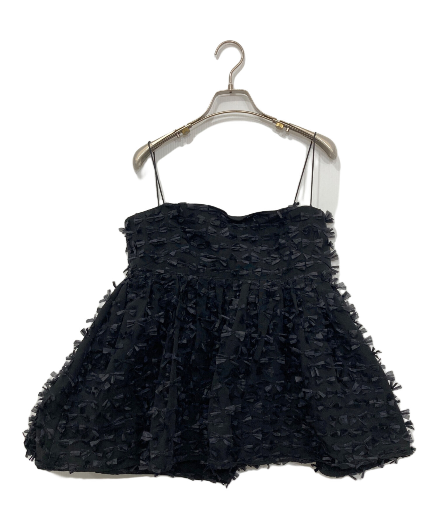 whimGazette ウィムガゼット リボンキャミブラウス 美品】ウィム