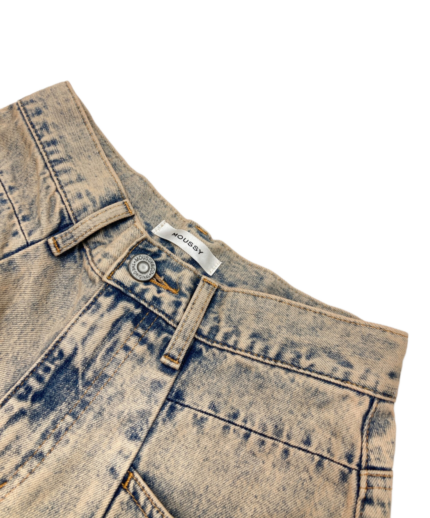 中古・古着通販】moussy (マウジー) CURVED LINE CHEMICAL BAGGY 