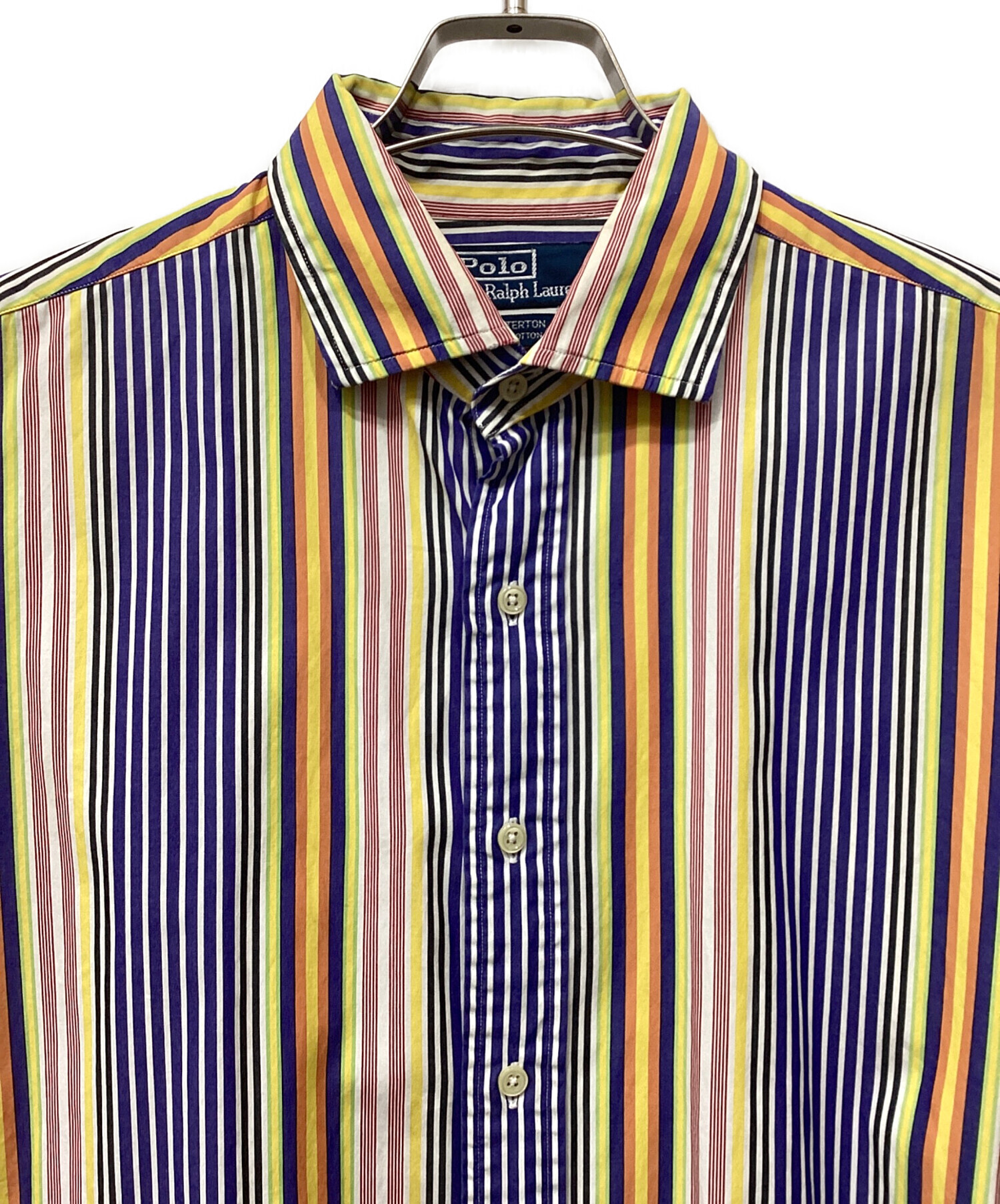 ポロラルフローレン　マルチカラーストライプ　ドレスシャツ 中古・古着通販】POLO RALPH LAUREN (ポロ・ラルフローレン