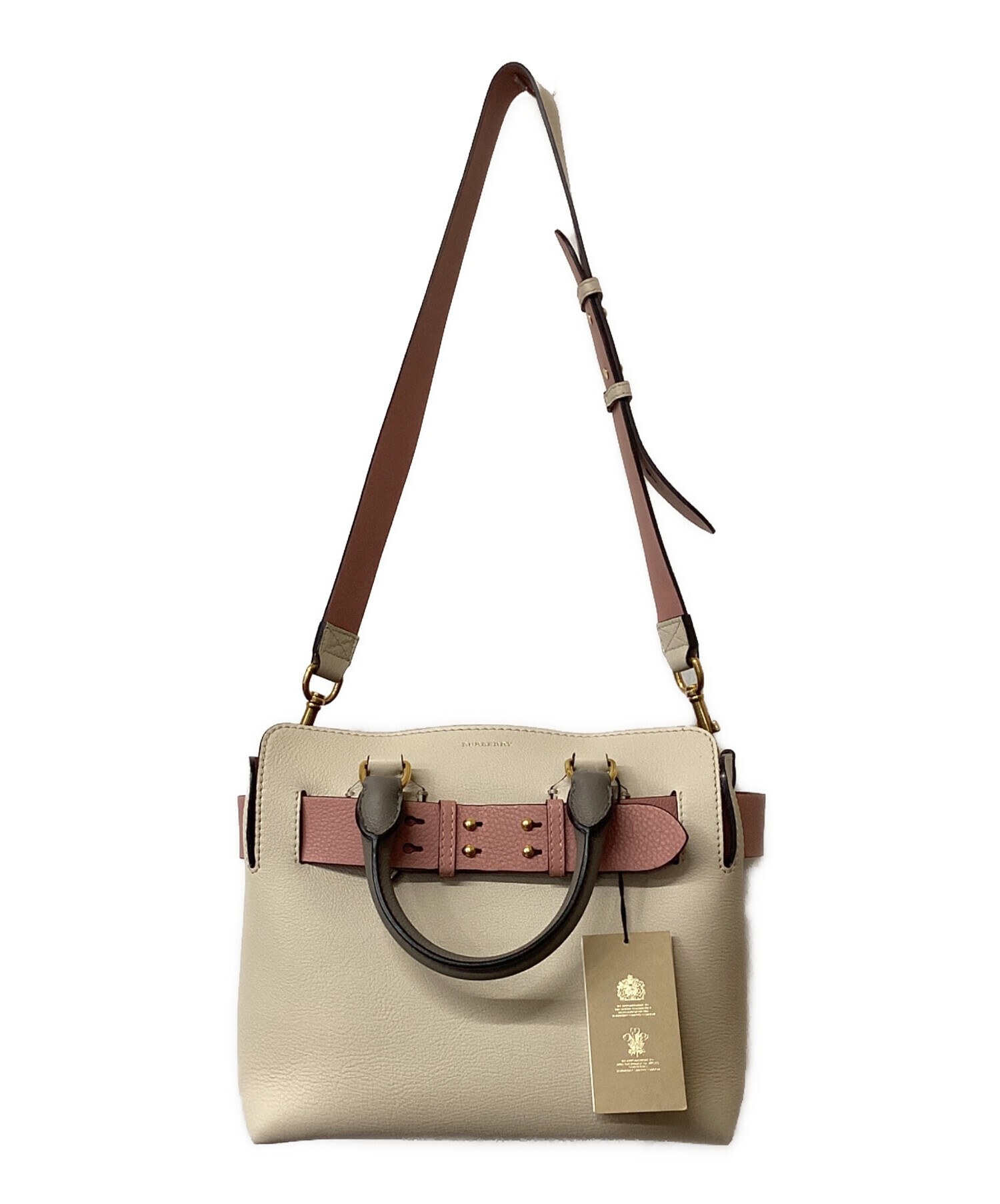中古・古着通販】BURBERRY (バーバリー) ベルトバッグ ピンク 