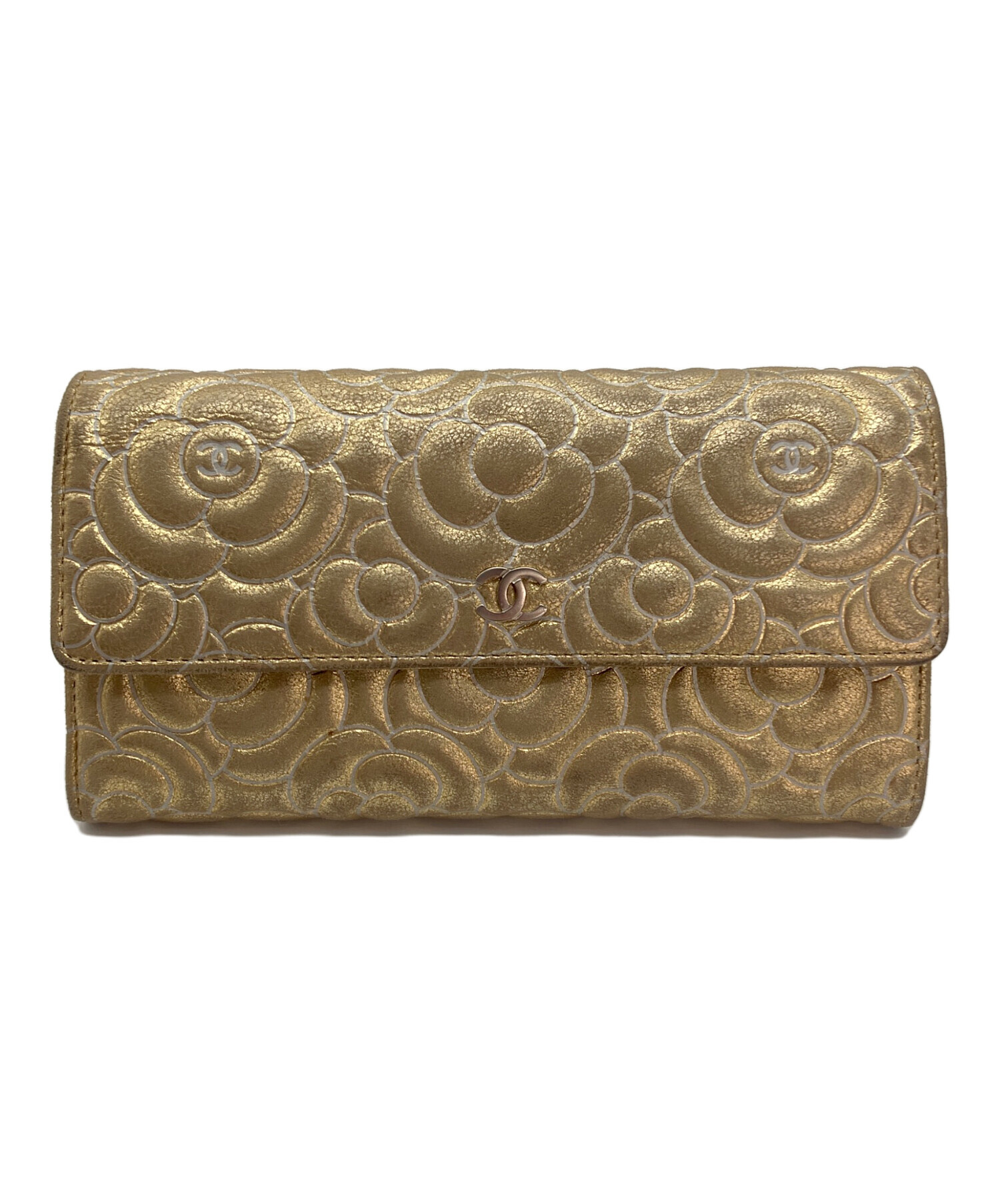 中古・古着通販】CHANEL (シャネル) フラップロングウォレット 