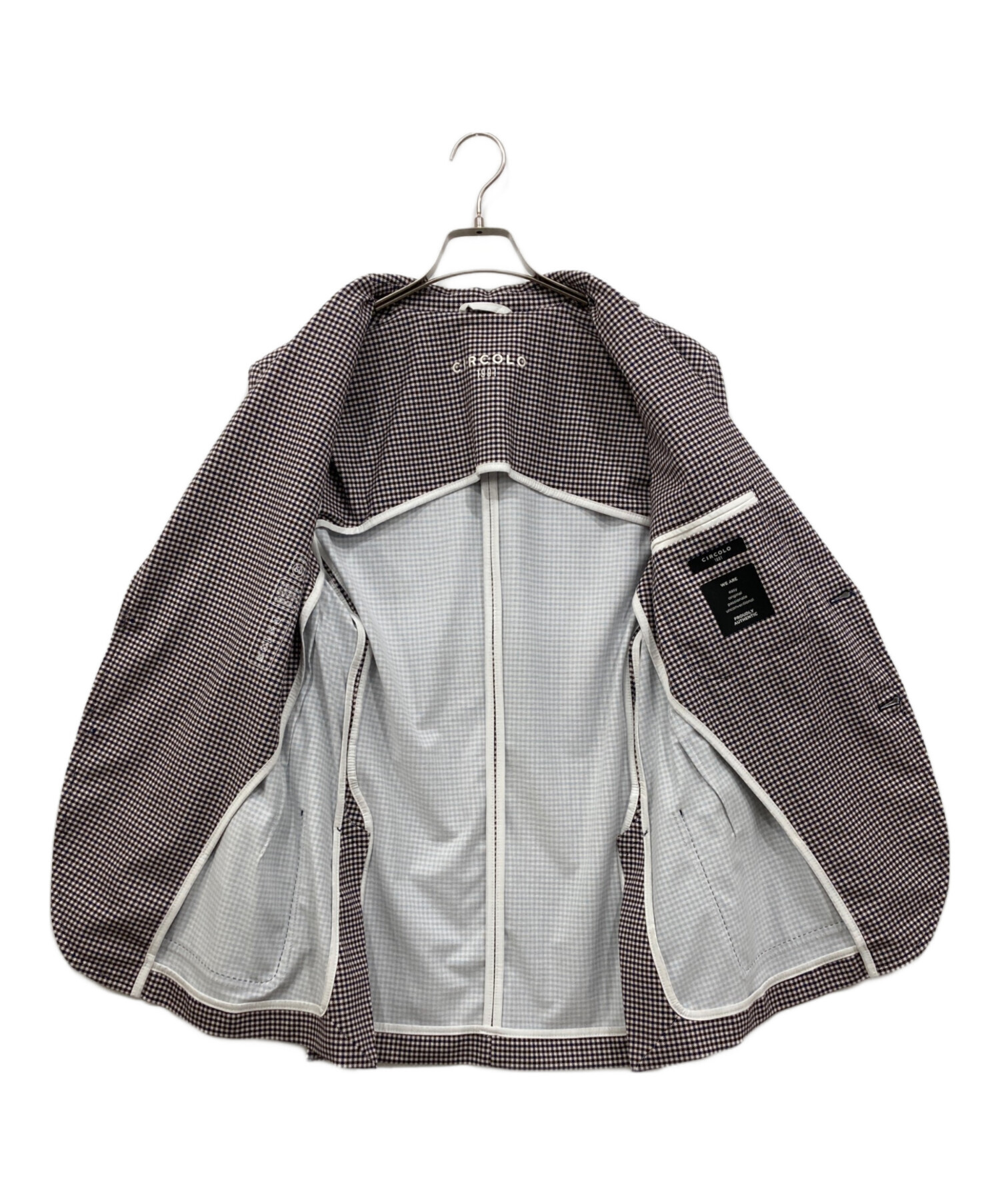 CIRCULO 1901 ハウンドトゥースジャケット CIRCOLO 1901 チルコロ 1901 ハウンドトゥース柄 ジャージージャケット
