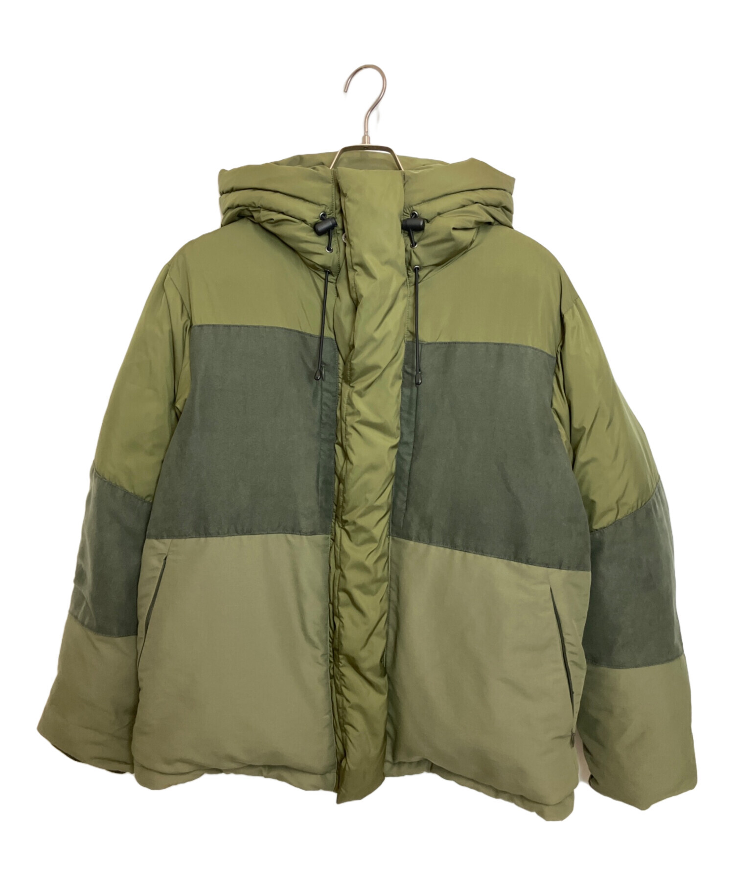 中古・古着通販】ZUCCA (ズッカ) ドッキングダウンジャケット オリーブ 