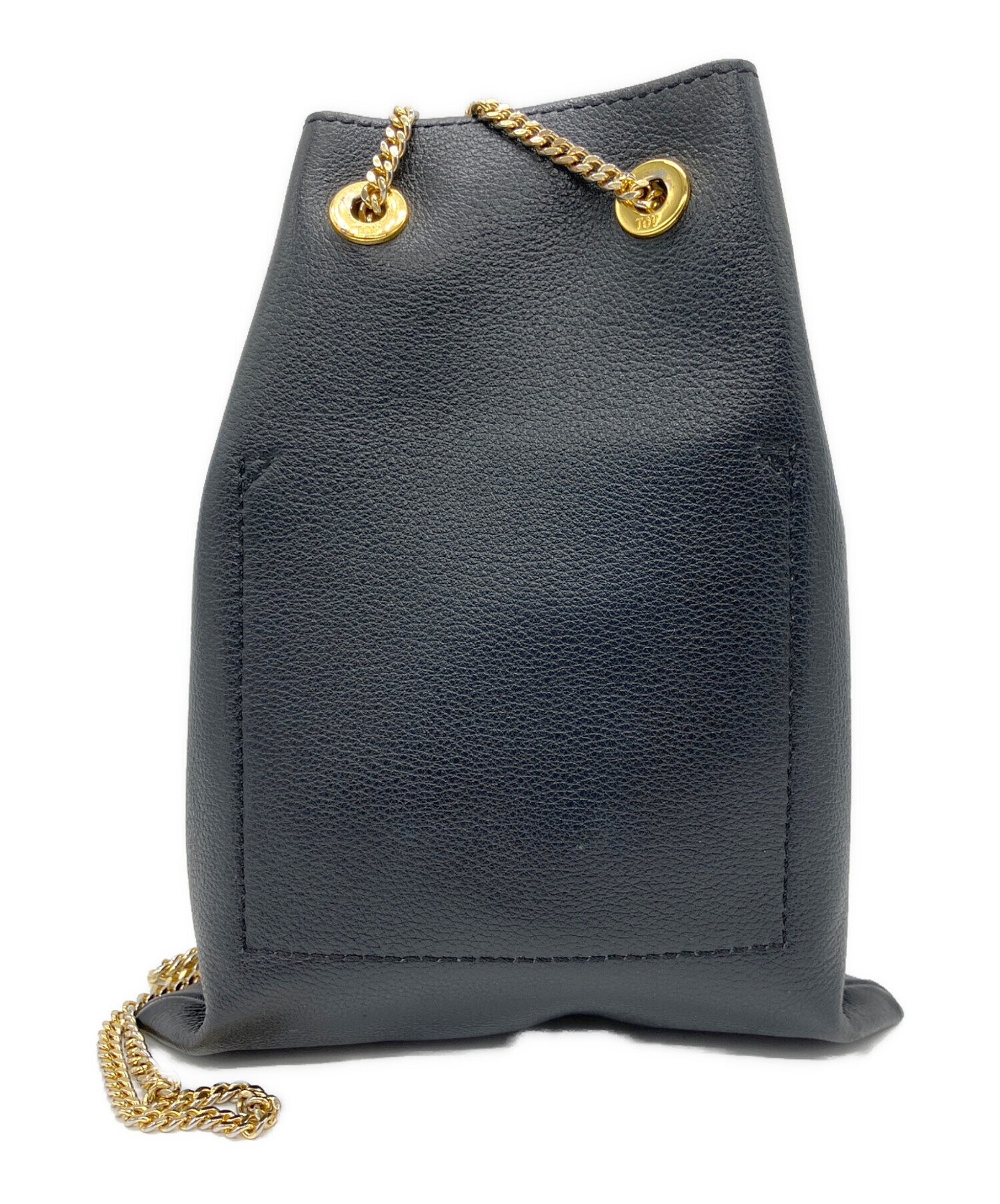 TOV トーヴ ショルダーバッグ　レザー　黒ブラック　シンプル上品　牛革 TOV トーヴ ショルダーバッグ レザー 黒ブラック シンプル上品