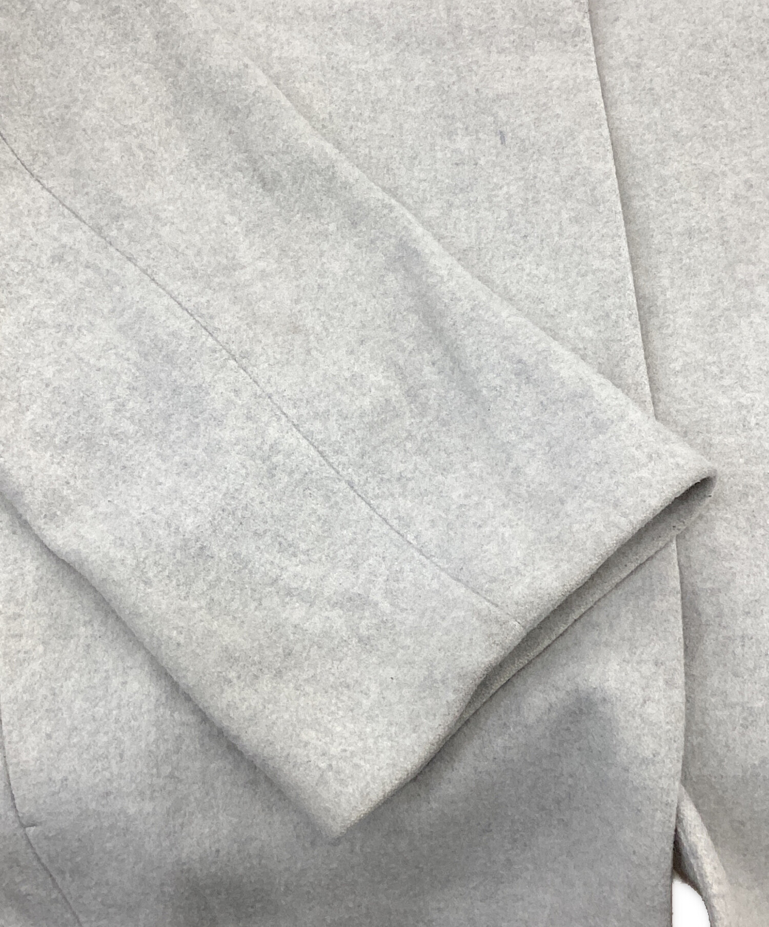 未使用　ビアズリー　ウールコート　ライトグレー 中古・古着通販】BEARDSLEY (ビアズリー) うしろぷっくりウールコート
