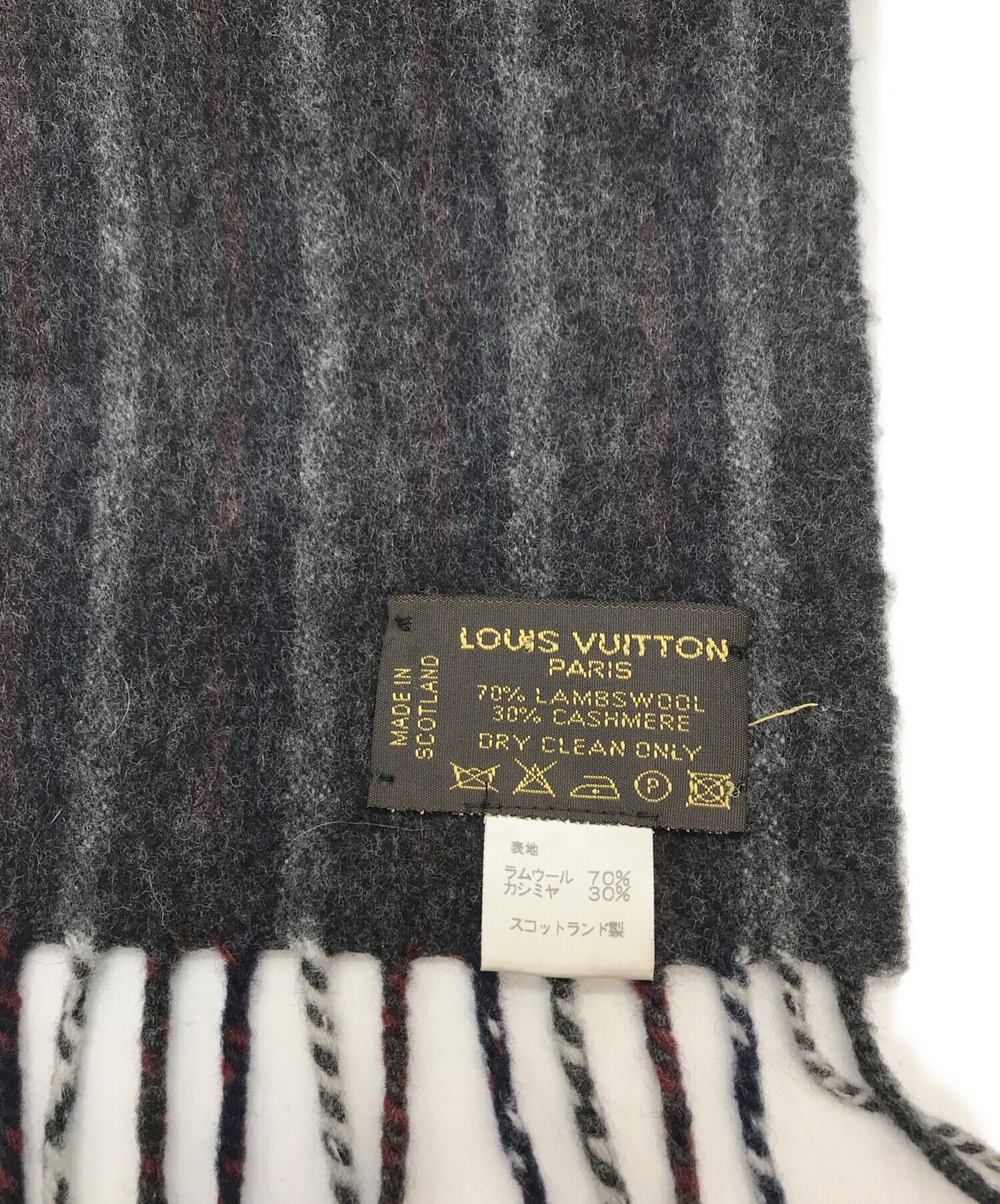 中古・古着通販】LOUIS VUITTON (ルイ ヴィトン) カシミヤ混マフラー