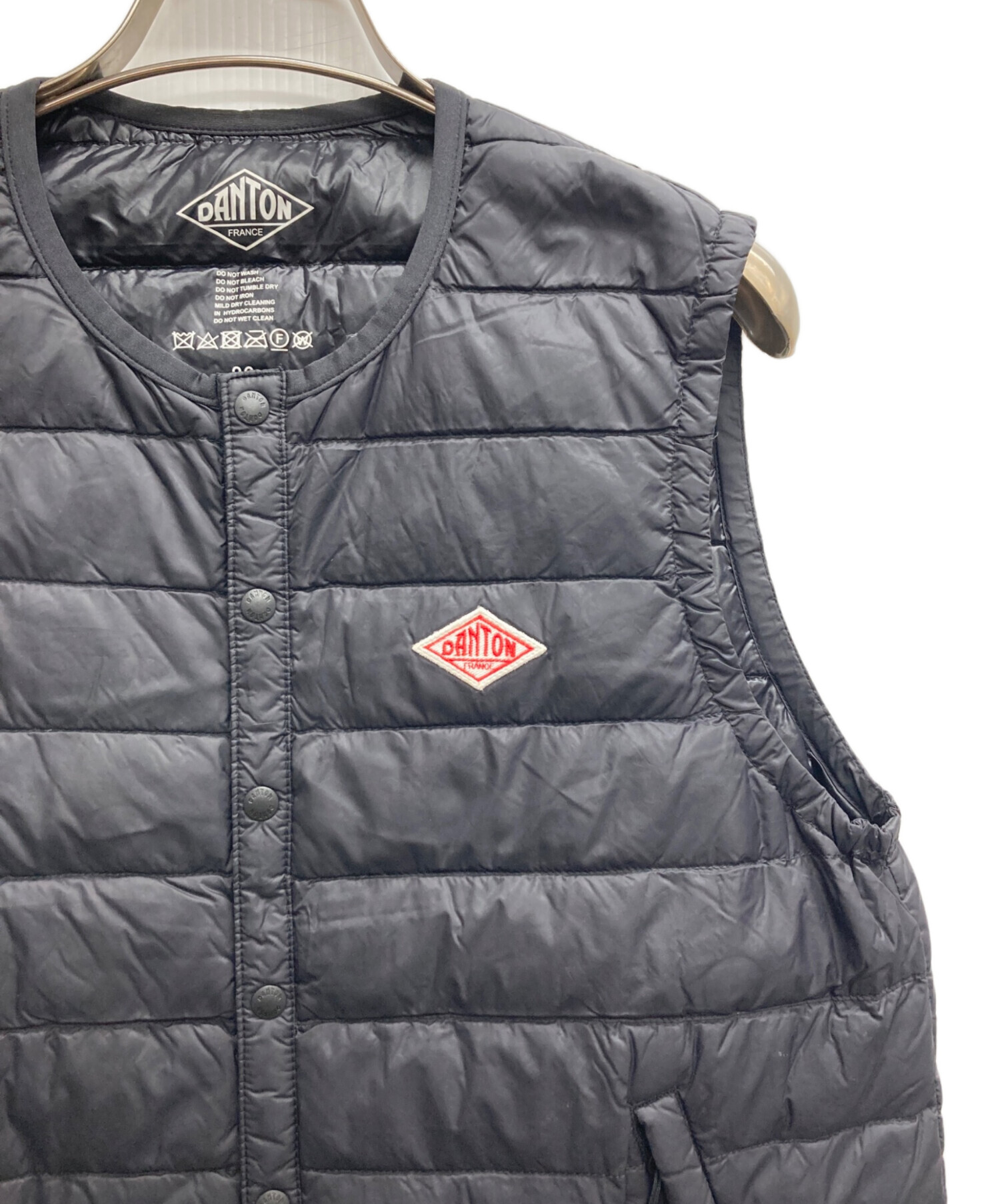 中古・古着通販】DANTON (ダントン) インナーダウンベスト ブラック 