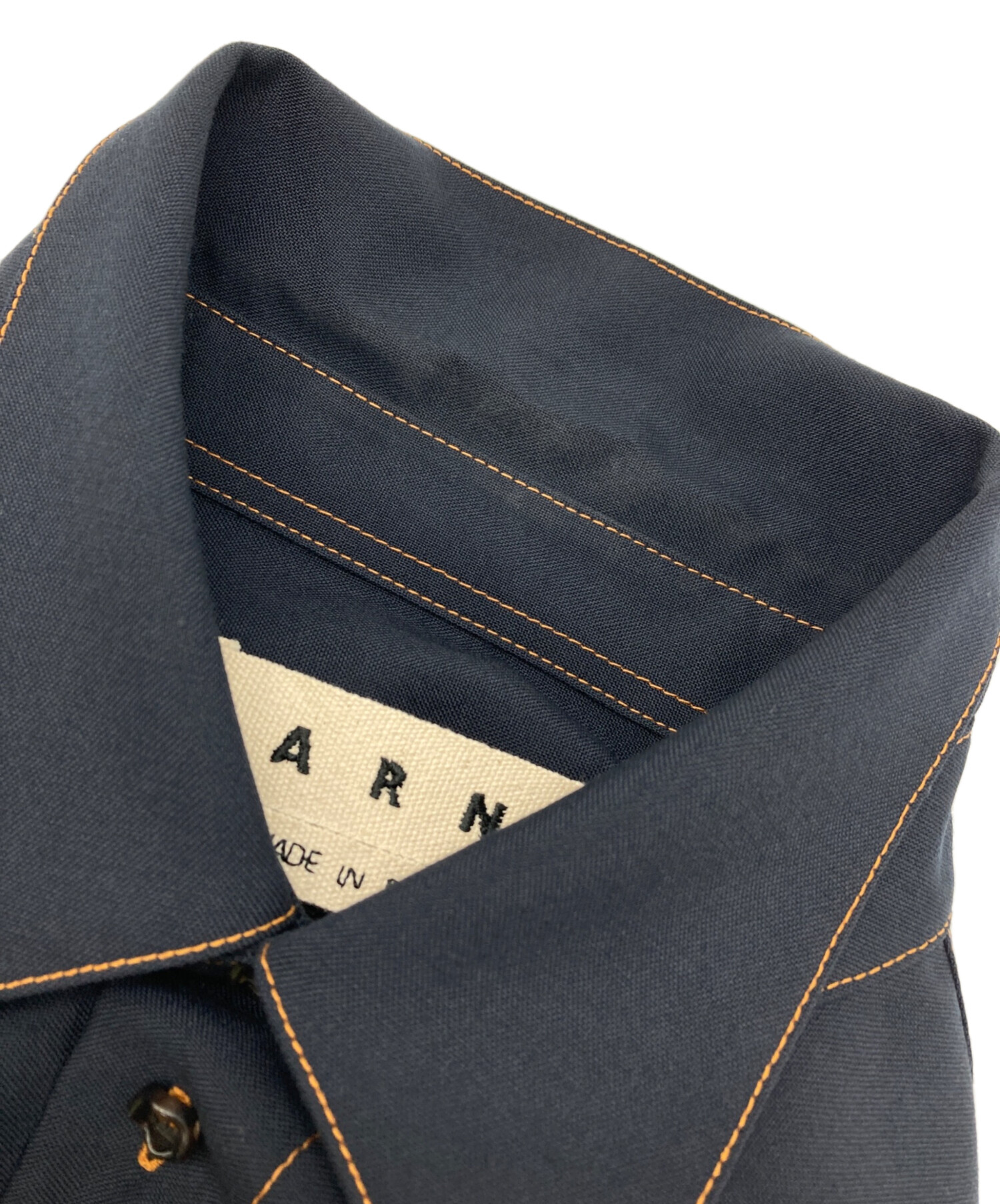 中古・古着通販】MARNI (マルニ) トロピカルウールステッチシャツ