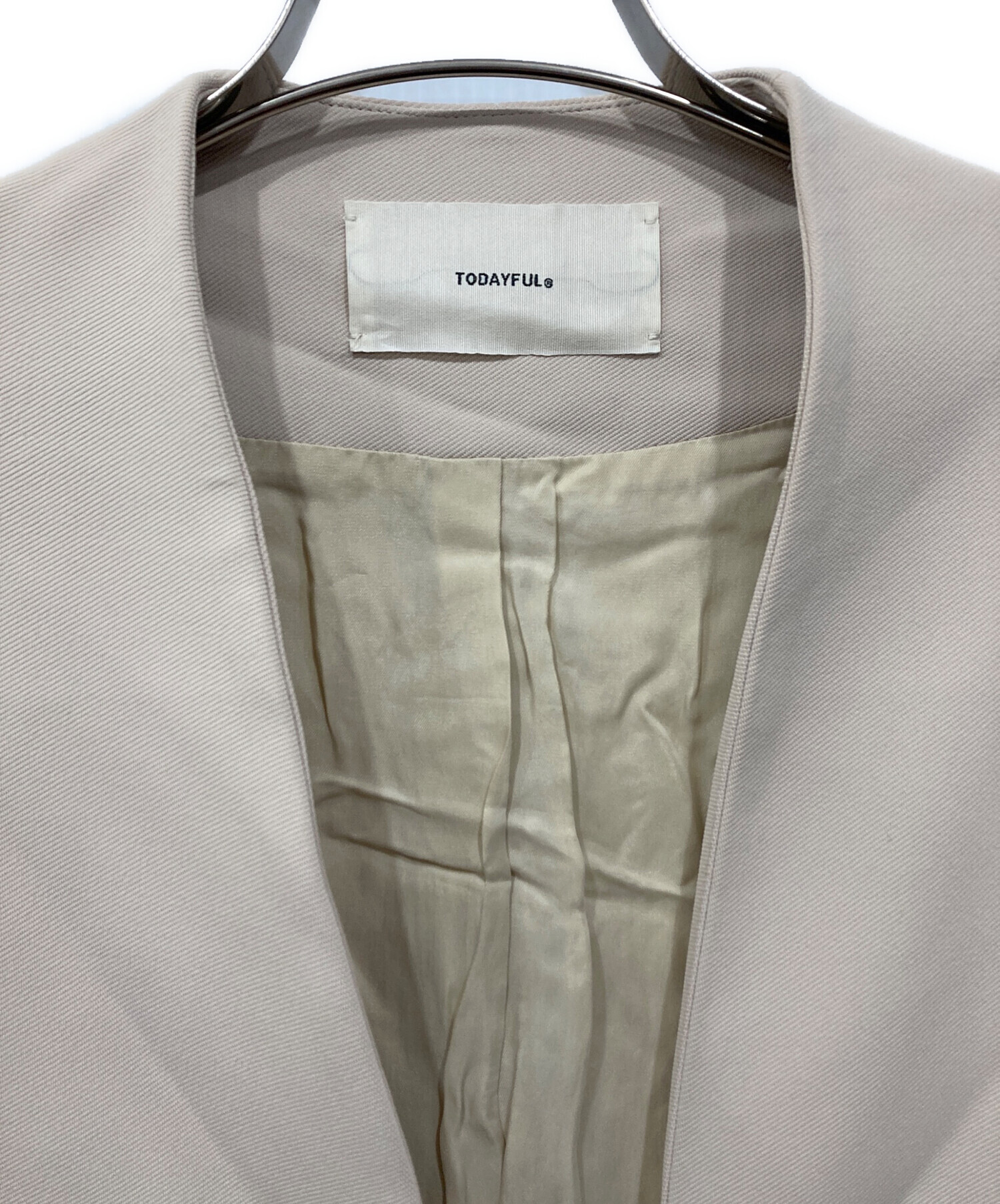 中古・古着通販】TODAYFUL (トゥデイフル) Collarless Twill JK