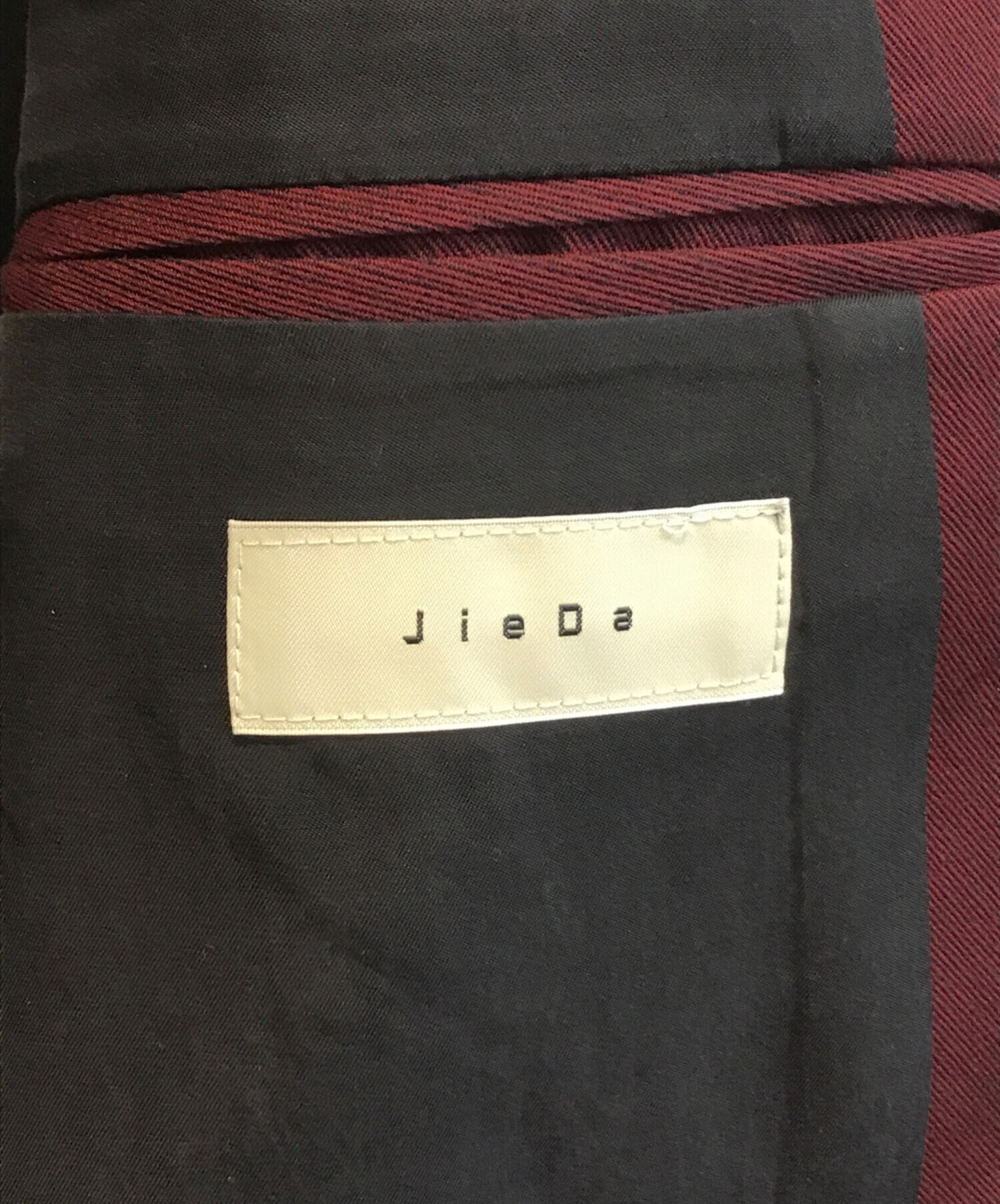 中古・古着通販】Jieda (ジエダ) GABARDINE TAILORED JACKET レッド 