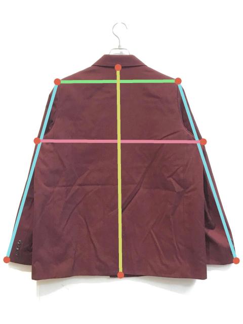 中古・古着通販】Jieda (ジエダ) GABARDINE TAILORED JACKET レッド