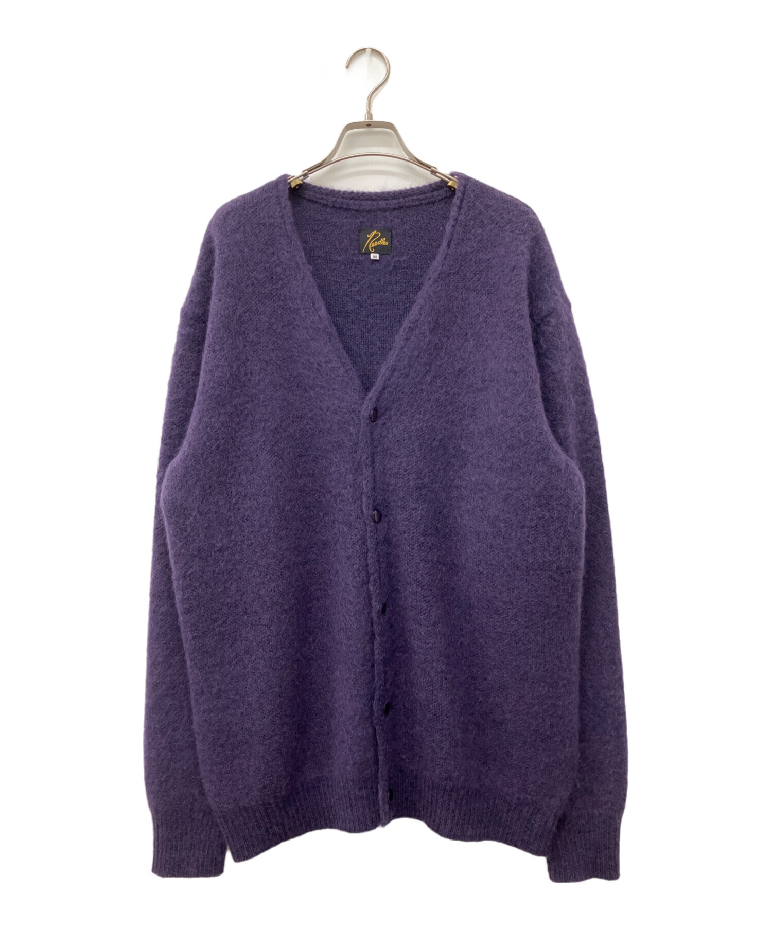 NEEDLES MOHAIR CARDIGAN　ニードルズ　パープル　L 中古・古着通販】Needles (ニードルズ) MOHAIR CARDIGAN *SOLID