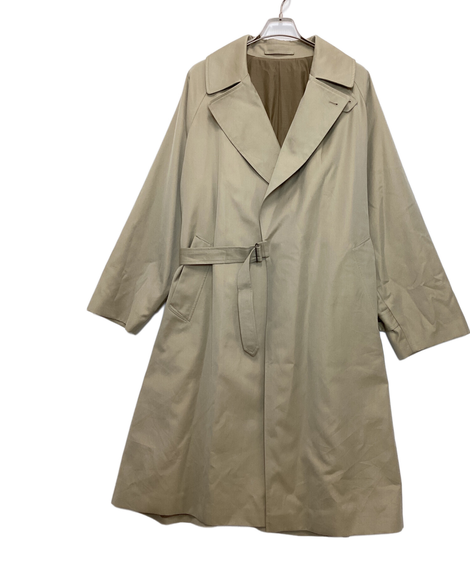 Comoli タイロッケンコート　ギャバ　ベージュ　2 COMOLI コットンギャバ タイロッケンコート | Less Higashikawa