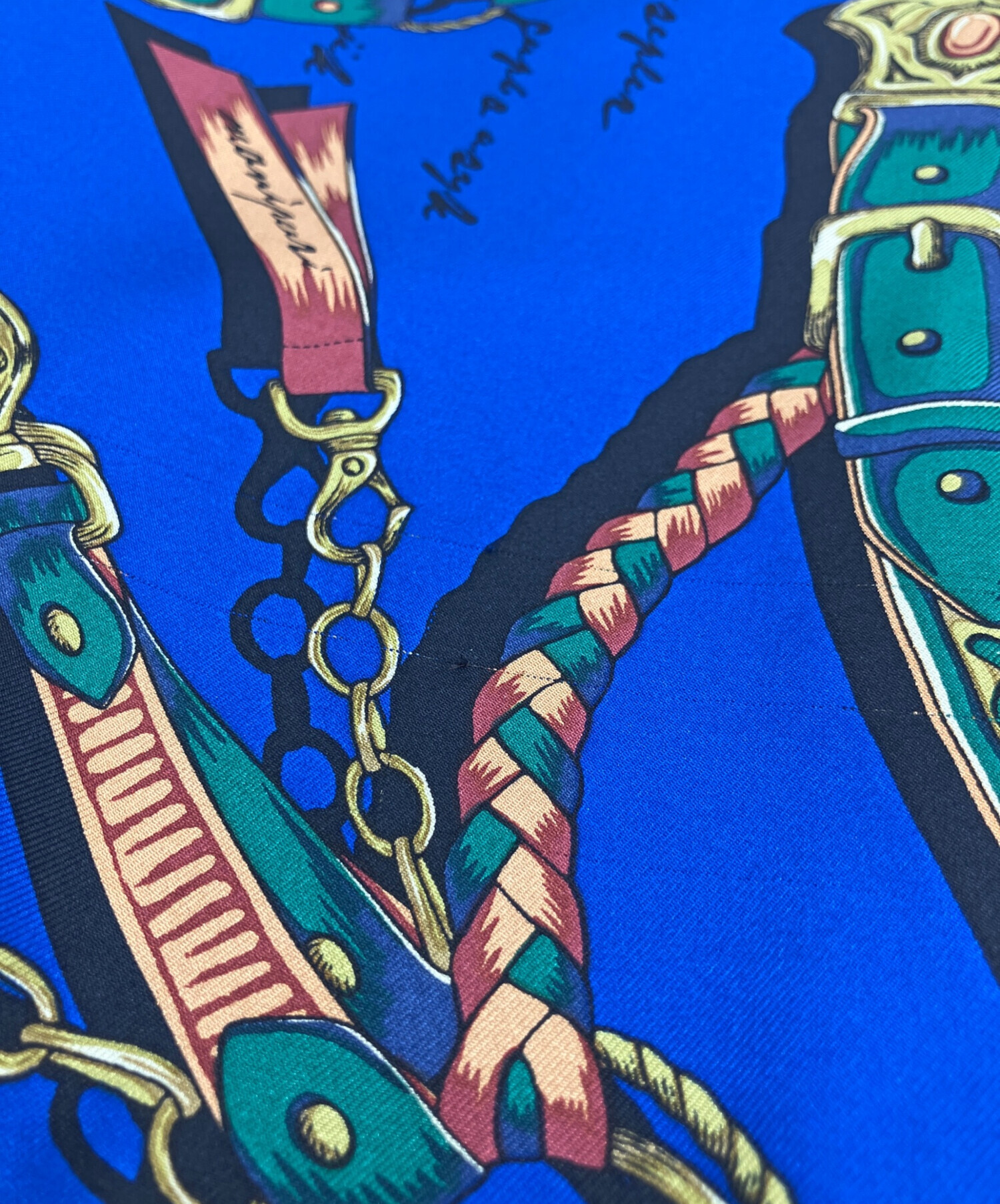 中古・古着通販】manipuri (マニプリ) ウールシルクWマフラー ブルー