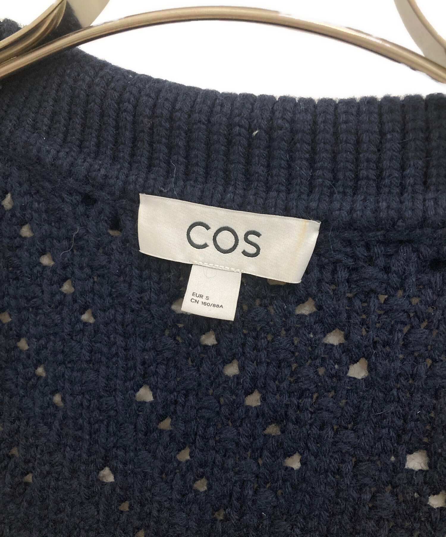 中古・古着通販】COS (コス) ポインテールウールニットカーディガン 