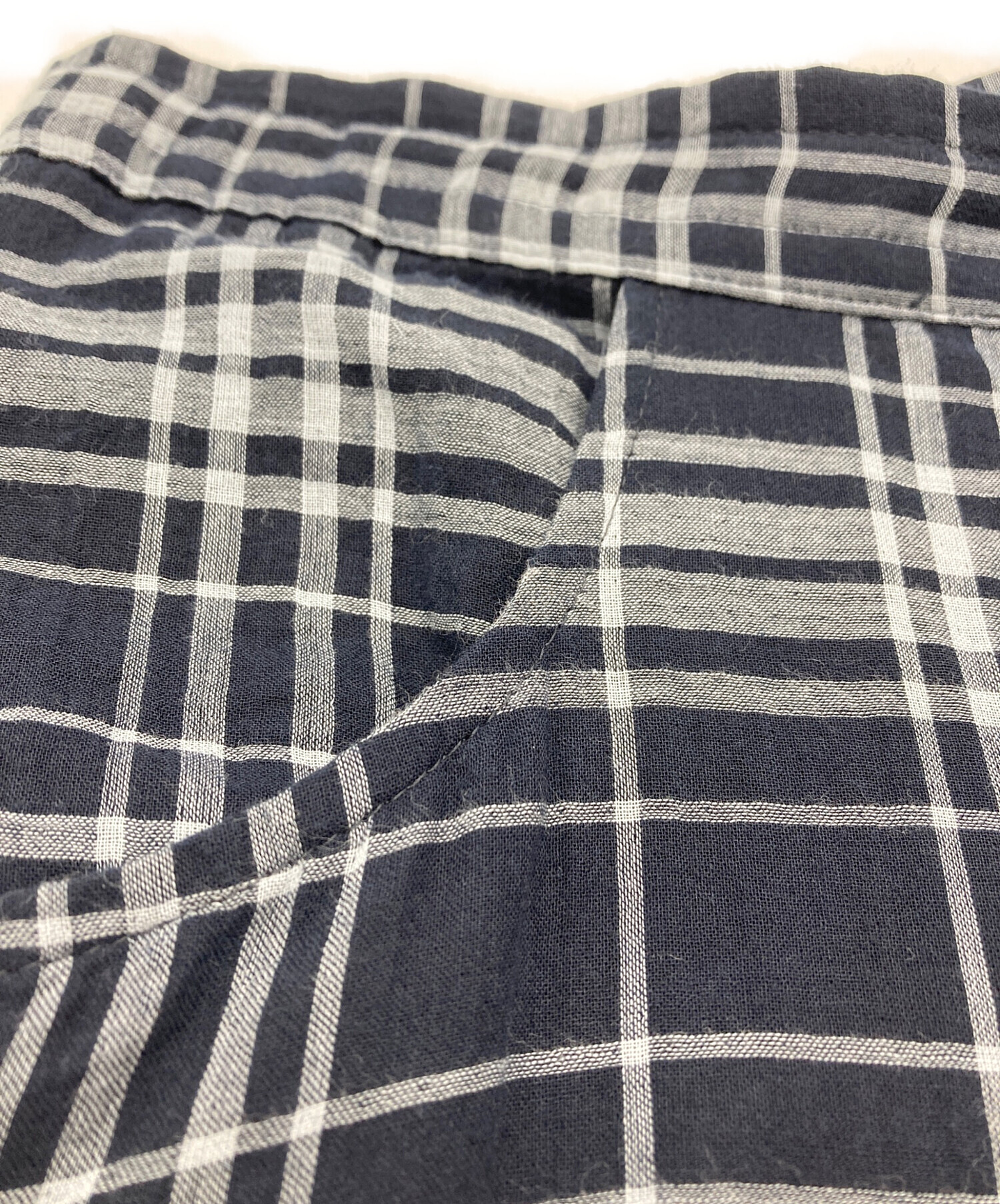 中古・古着通販】Y's (ワイズ) コットンチェックサルエルパンツ