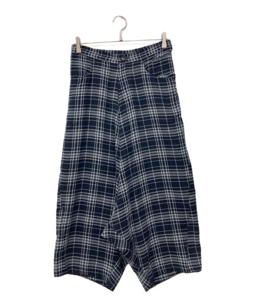 中古・古着通販】Y's (ワイズ) コットンチェックサルエルパンツ
