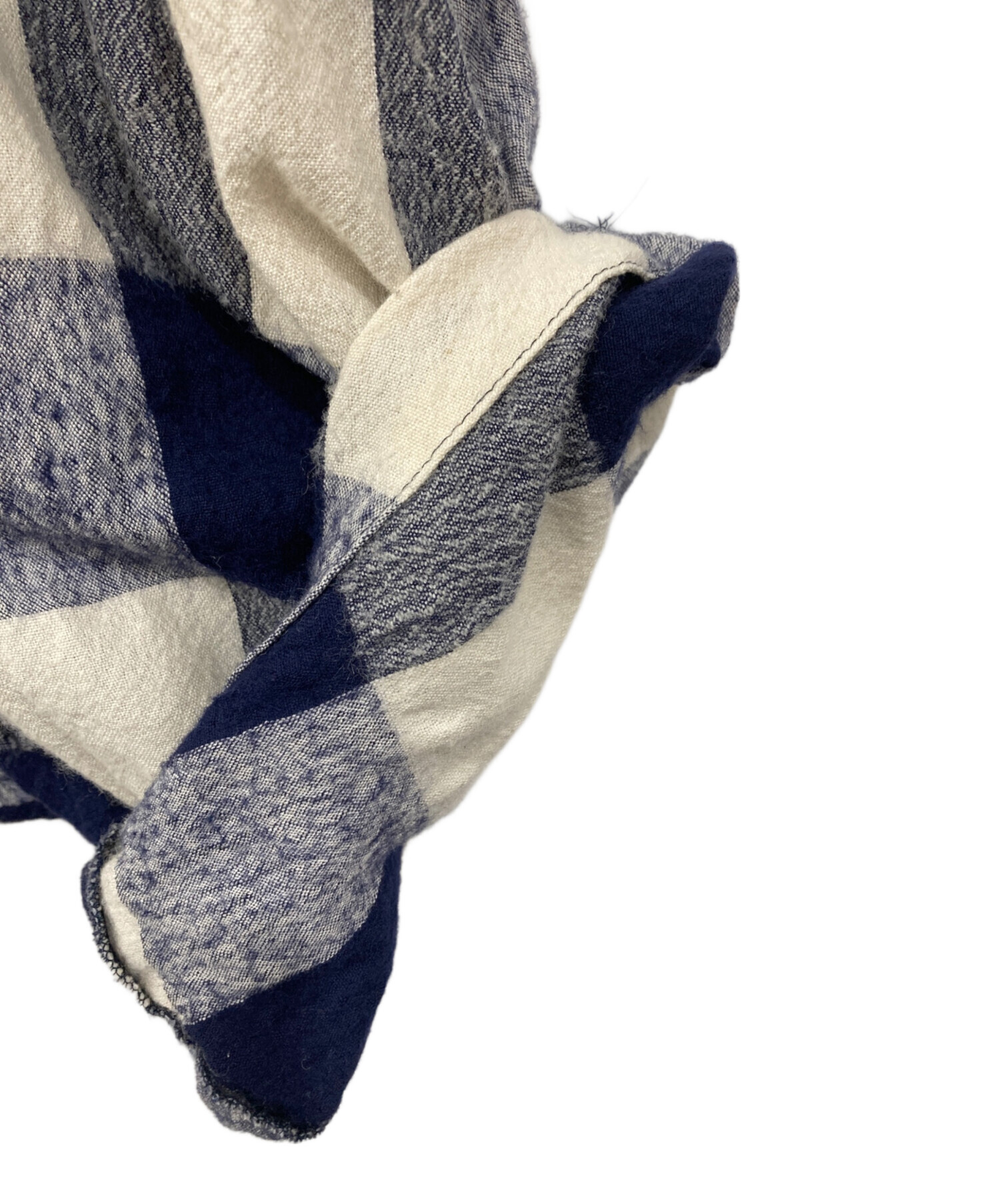 中古・古着通販】Y's (ワイズ) リネン混チェックサルエルパンツ