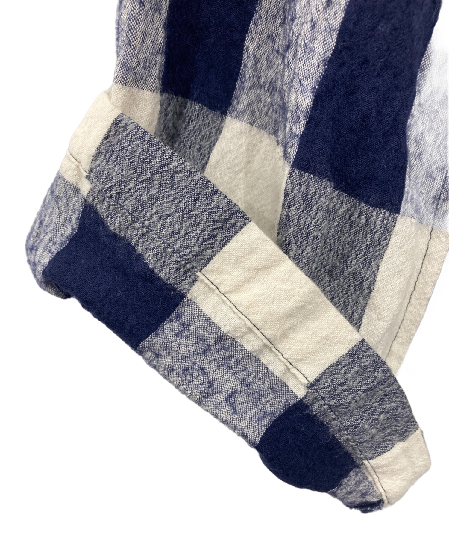 中古・古着通販】Y's (ワイズ) リネン混チェックサルエルパンツ