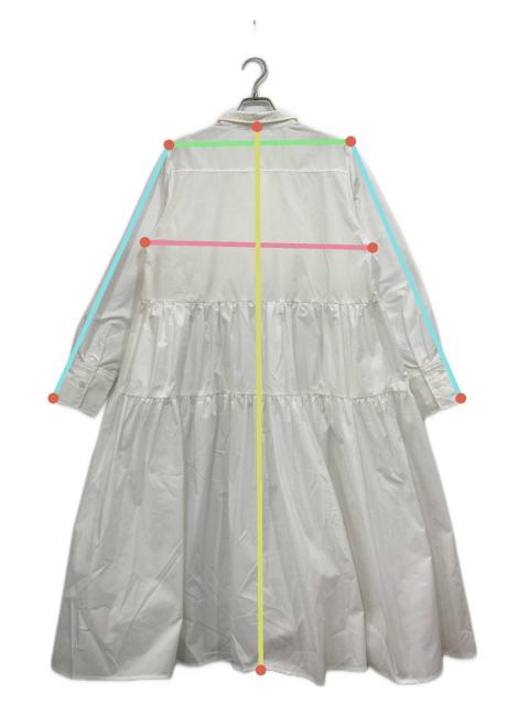 MACHATT/マチャット プリーツシャツドレス ホワイト machatt マチャット タキシードシャツドレス ワンピースの通販 by