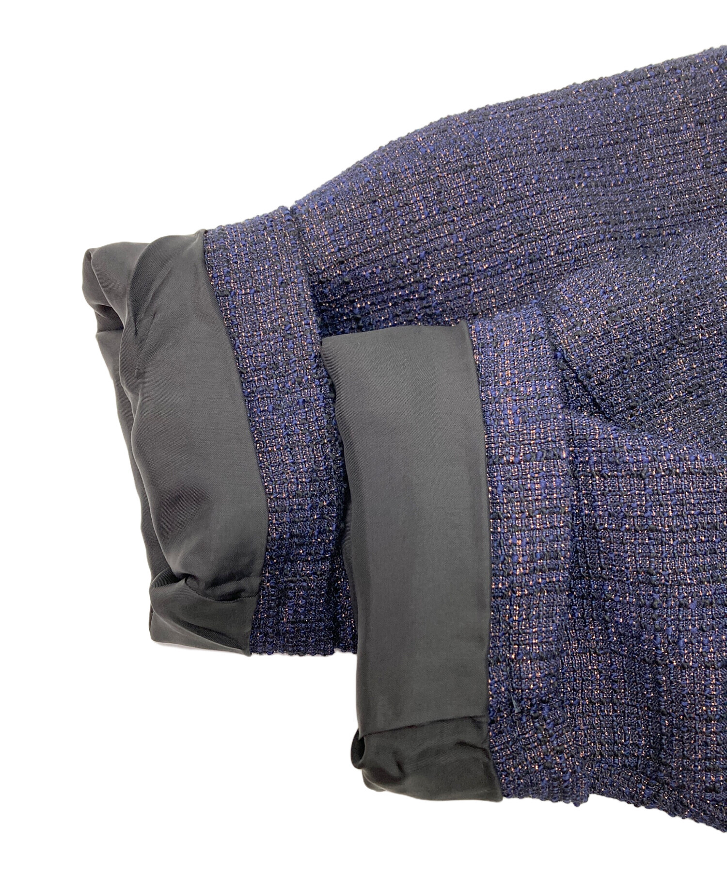中古・古着通販】DAIRIKU (ダイリク) Tweed Motocycle Jacket ネイビー 