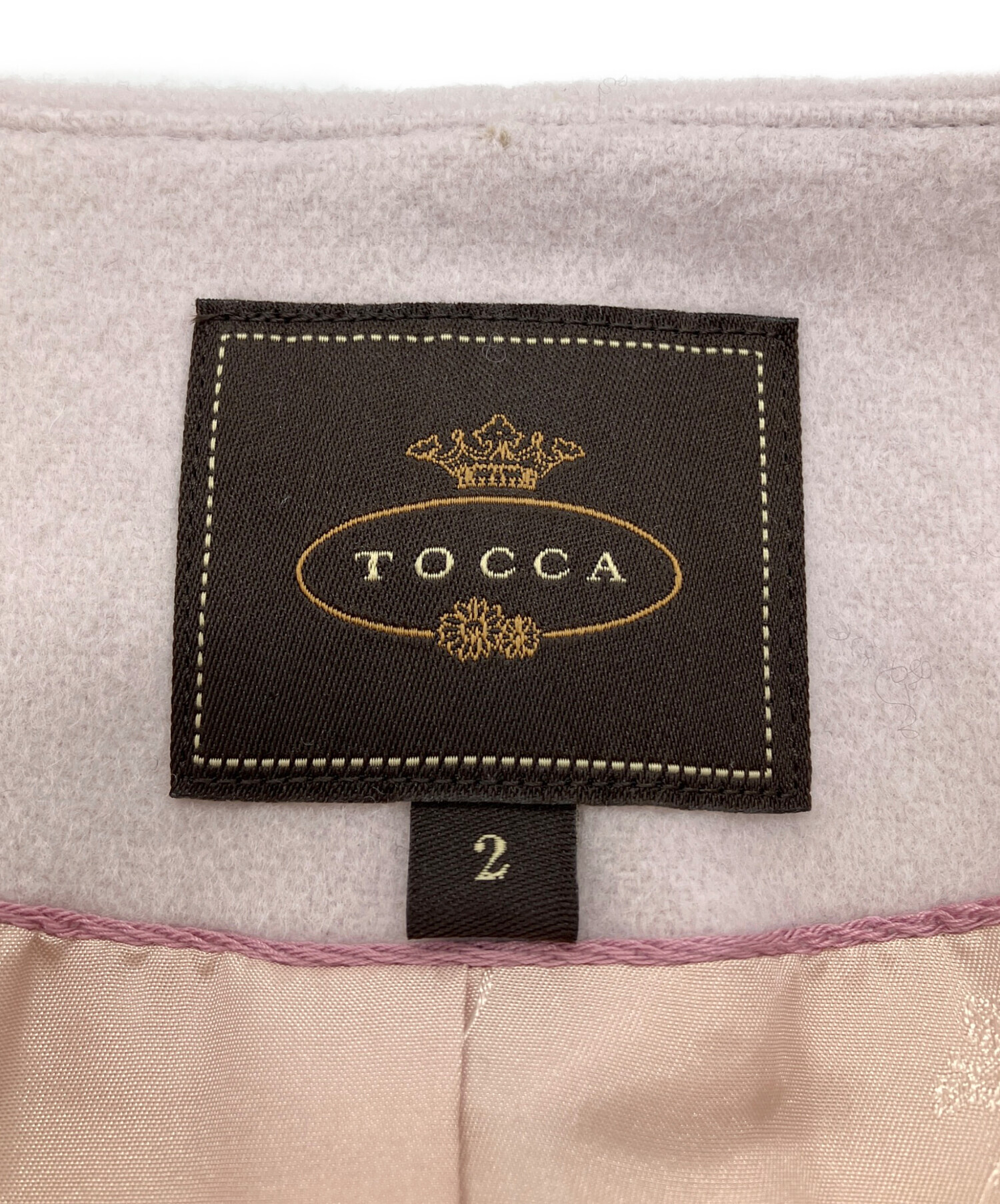 中古・古着通販】TOCCA (トッカ) FANTASIA ショートコート ピンク