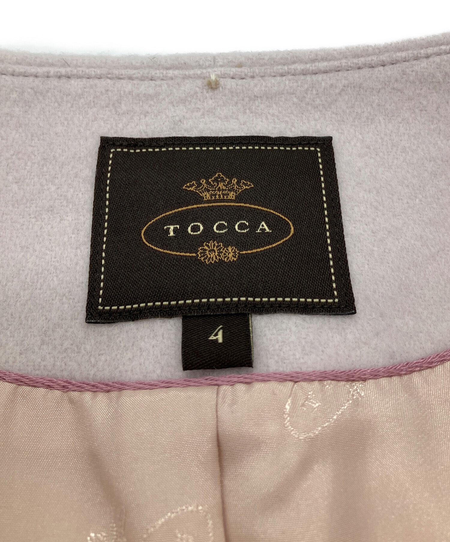 中古・古着通販】TOCCA (トッカ) FANTASIA ショートコート ピンク