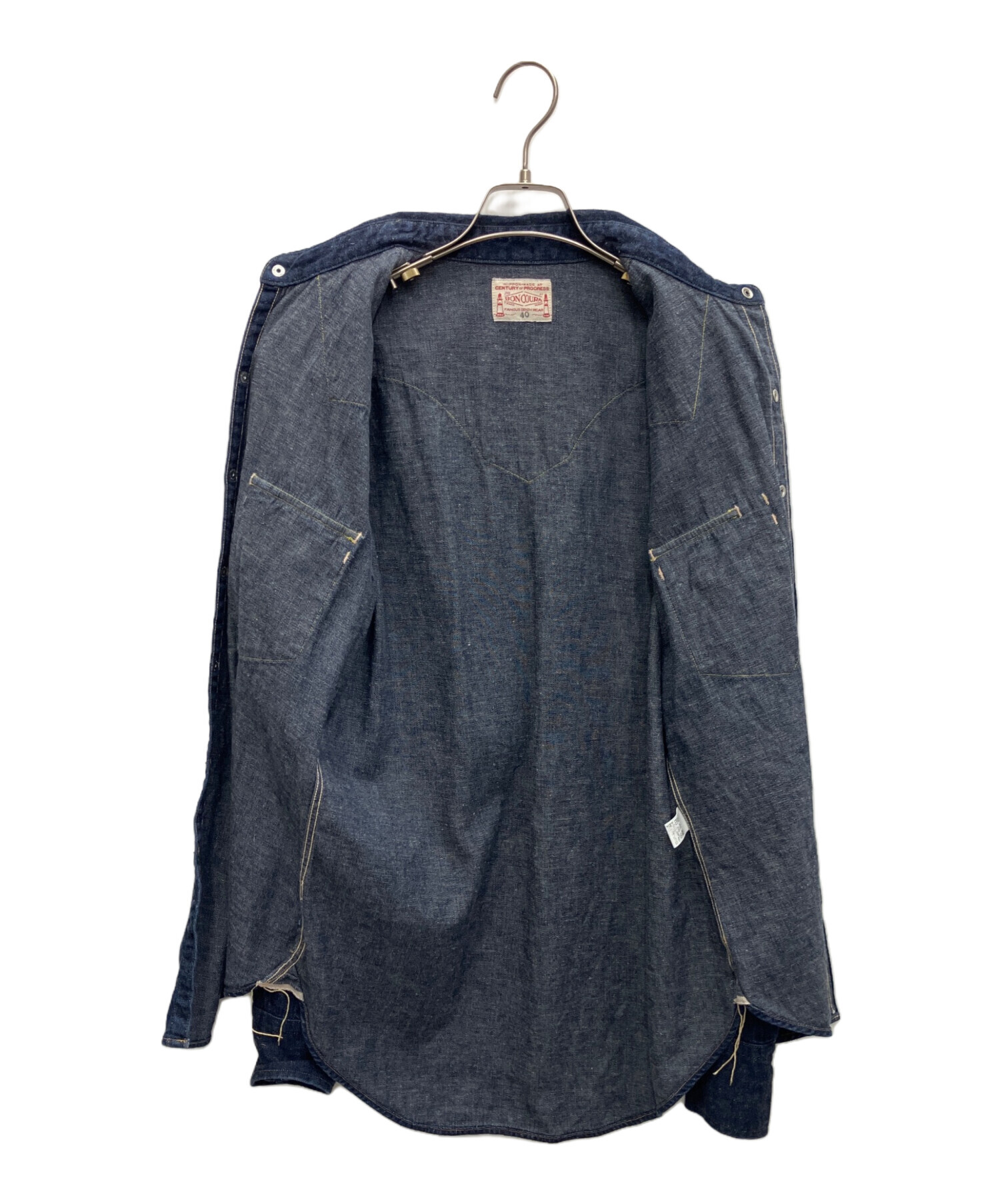 中古・古着通販】BONCOURA (ボンクラ) ウェスタン シャツ デニム