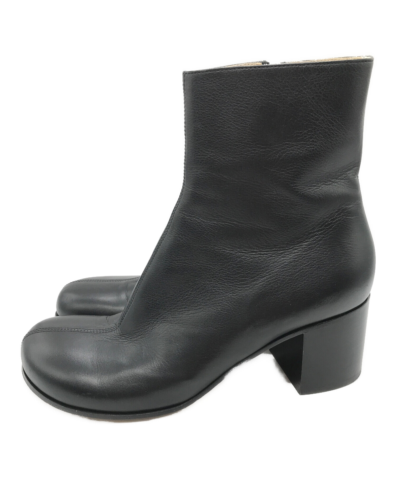 LOEWE ロエベ ブーツ EU42(27cm位) 茶x黒 【古着】【中古】 中古・古着通販】LOEWE (ロエベ) Terra レザー アンクルブーツ