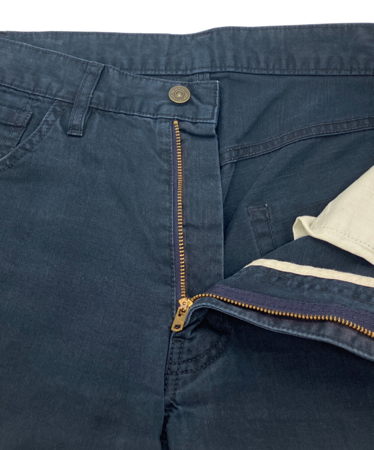 中古・古着通販】VISVIM (ビズビム) テーパードパンツ ネイビー サイズ 
