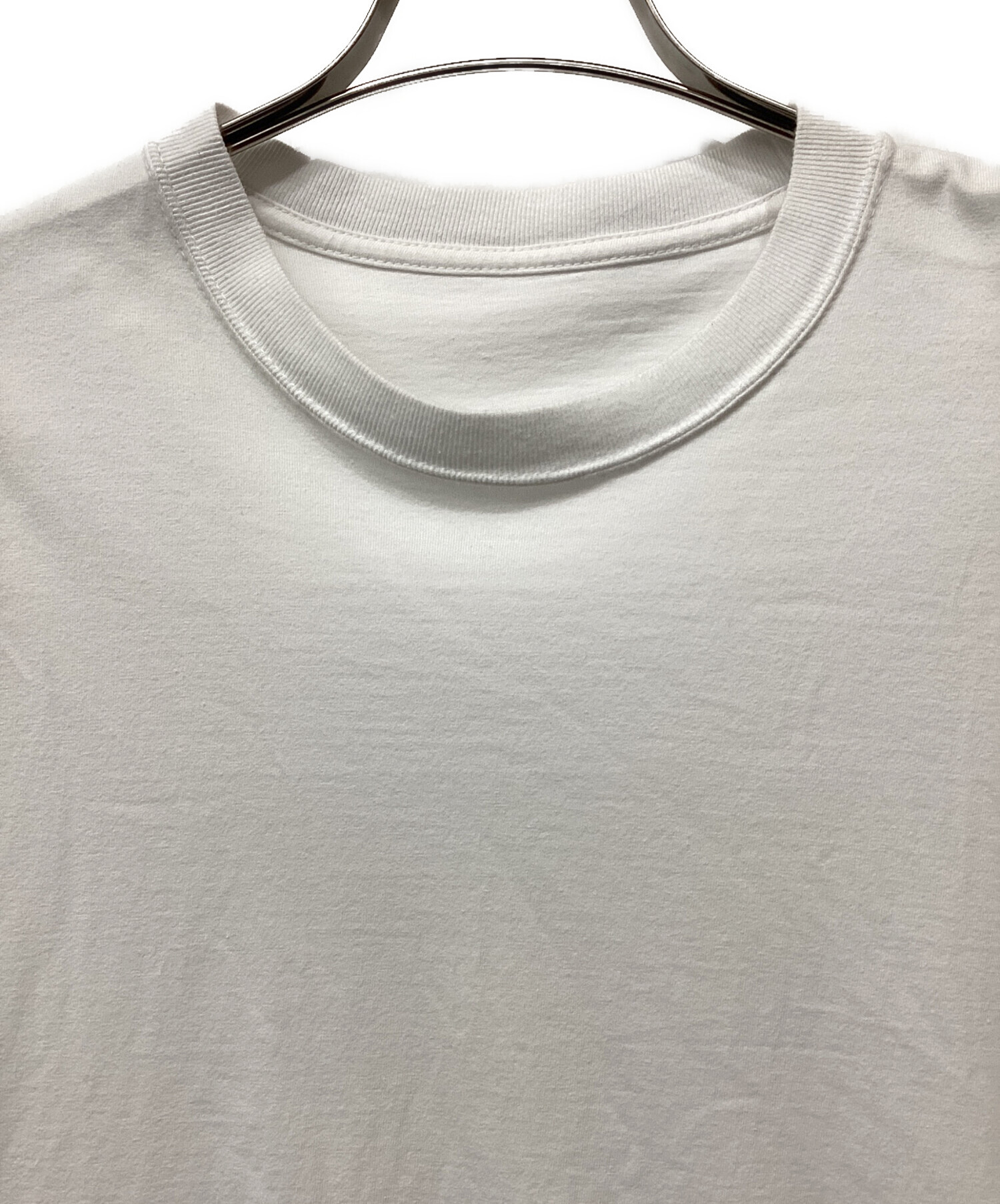 中古・古着通販】ENNOY (エンノイ) ロゴパッチTシャツ ホワイト サイズ 