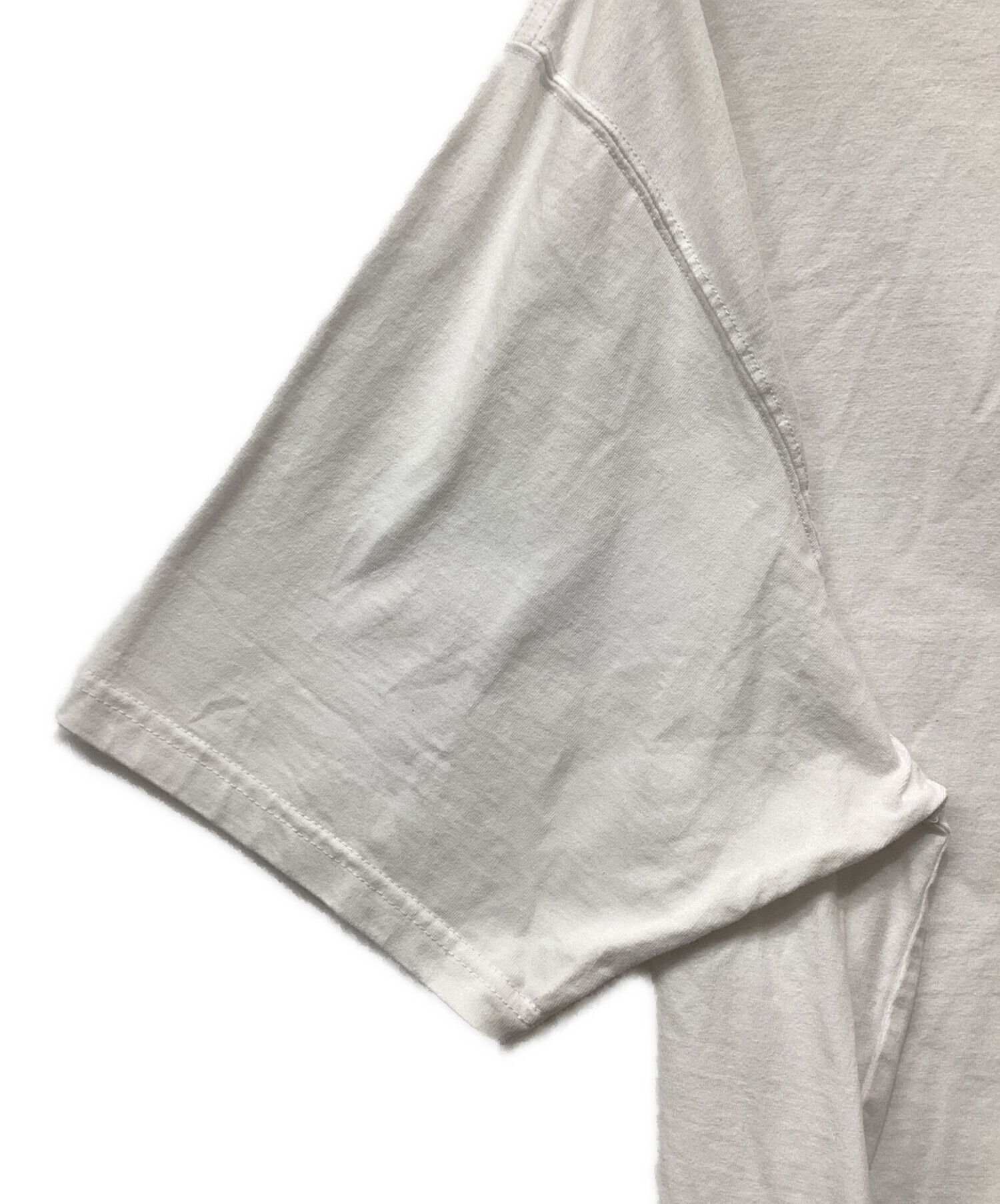 中古・古着通販】ENNOY (エンノイ) ロゴパッチTシャツ ホワイト サイズ 