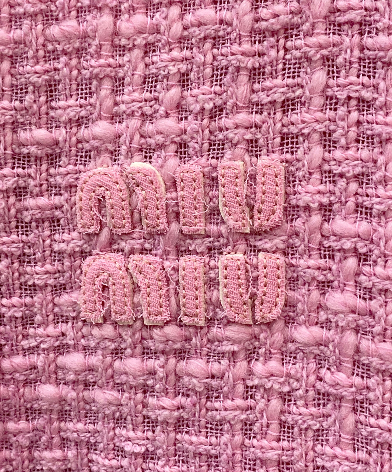中古・古着通販】MIU MIU (ミュウミュウ) ツイードジャケット ピンク